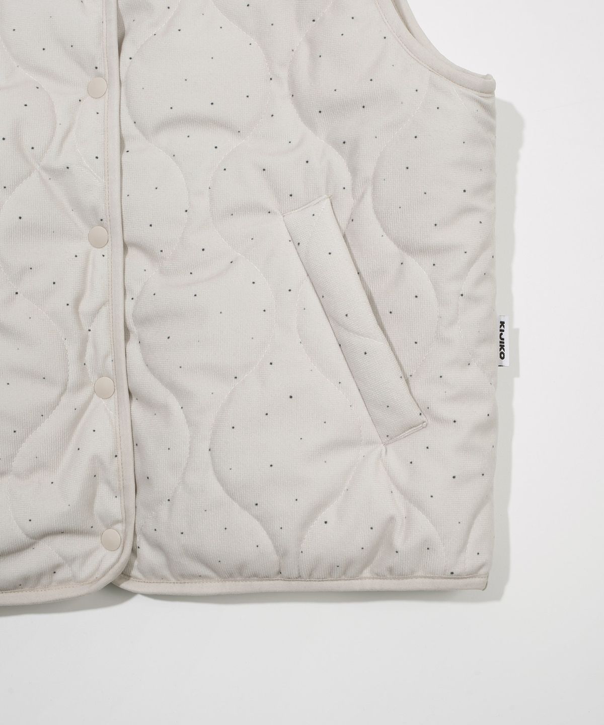 키지코(KIJIKO) ke103-Dot Vest Cream