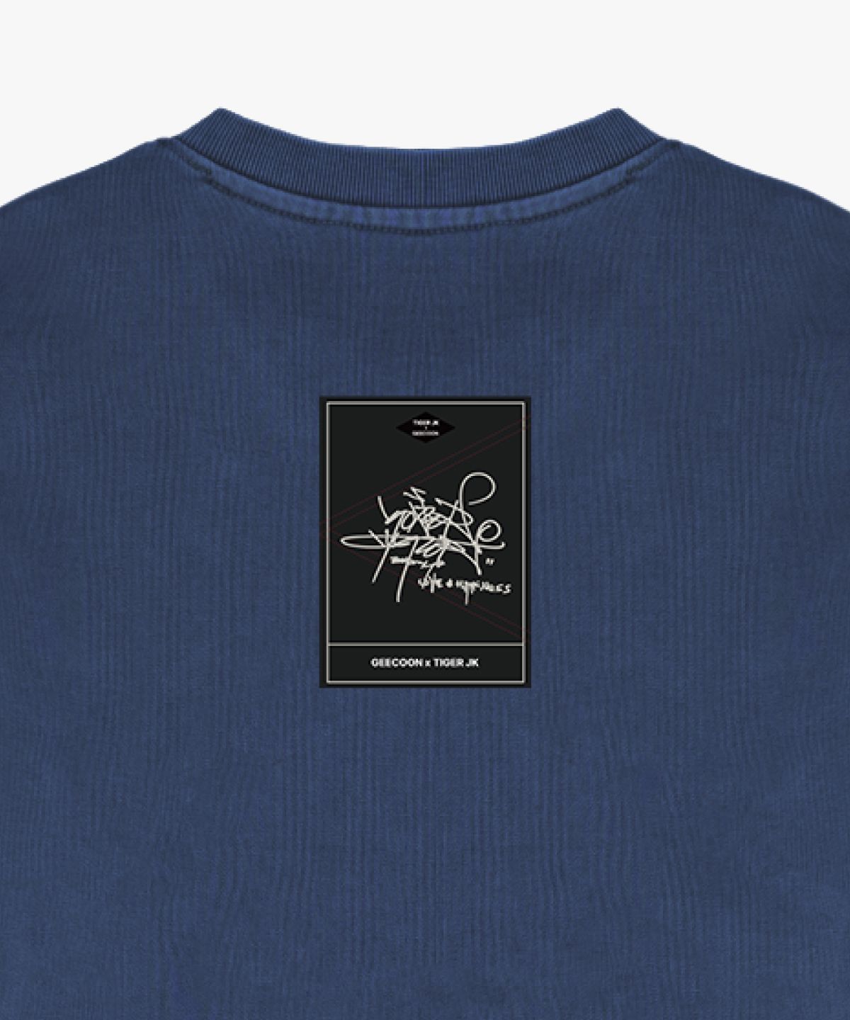 지쿤(GEECOON) 타이거JK 빈티지 피그먼트 다잉 스웨트셔츠 GJK258-111 블루