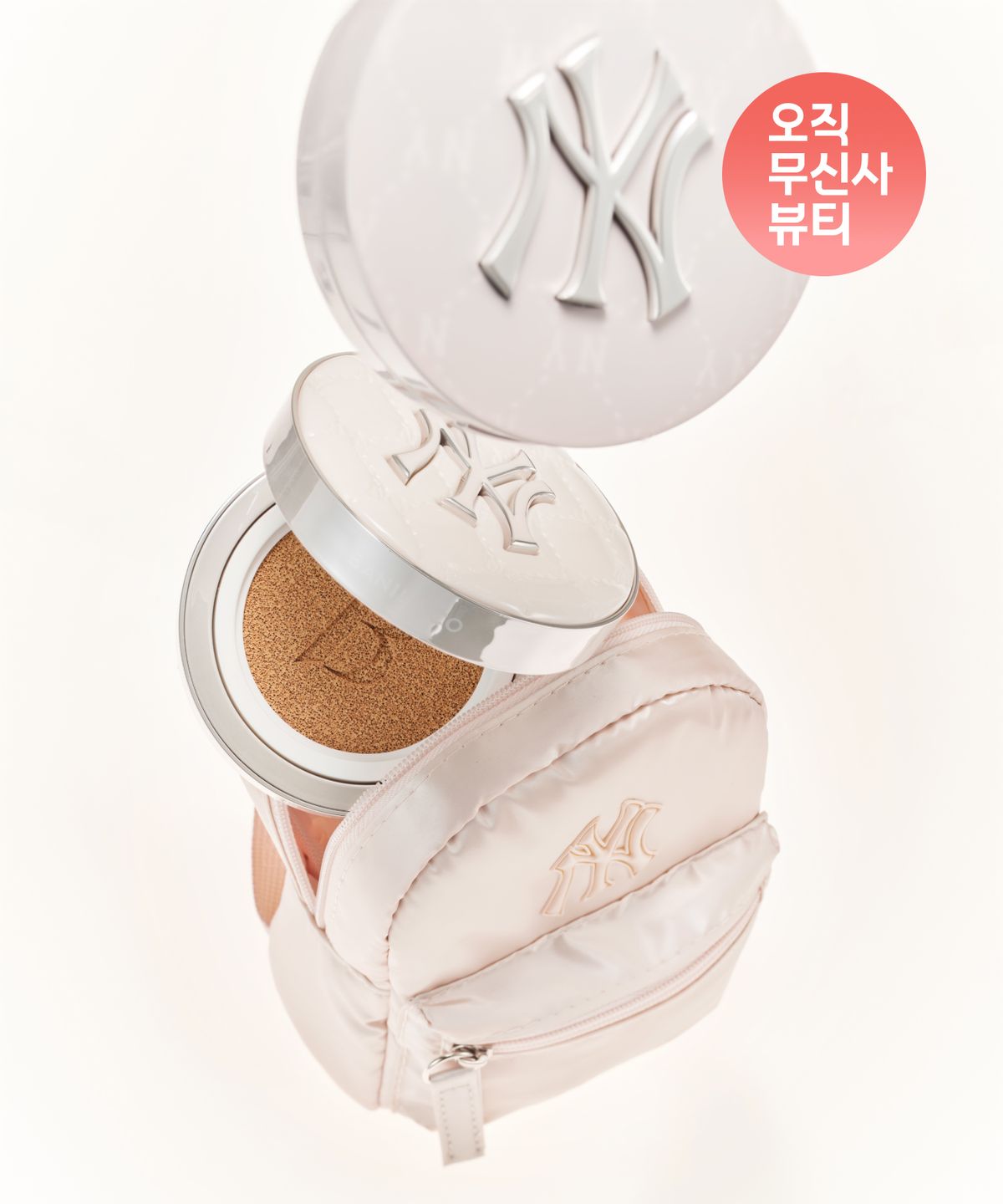 바닐라코(BANILACO) [바닐라코xMLB][크림 글레이즈 에디션]  화이트 쿠션 (케이스+리필1개)+팩트