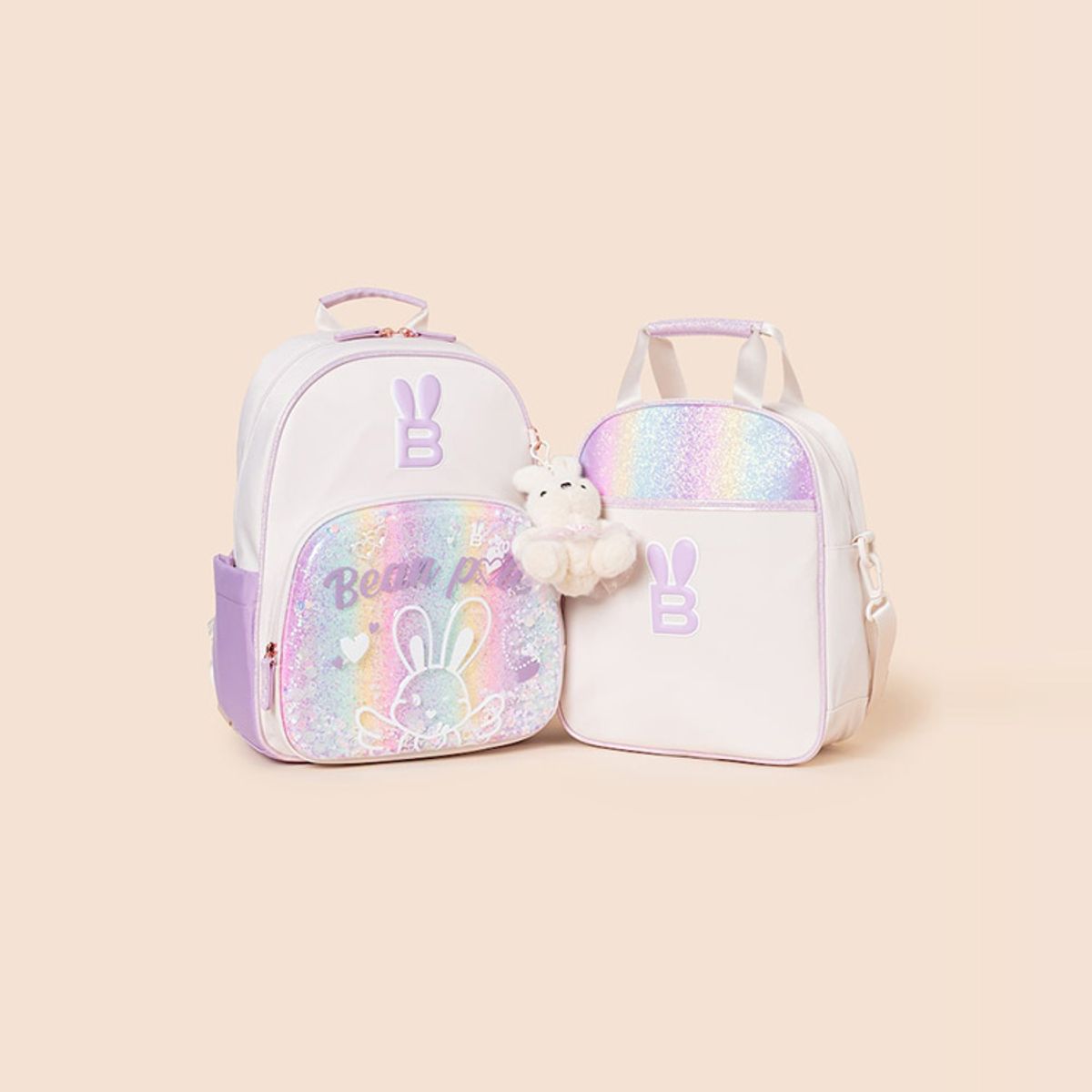 빈폴 키즈(BEANPOLE KIDS) 투명몰드 빙키 책가방 세트  라이트 퍼플 (PS00136860V)