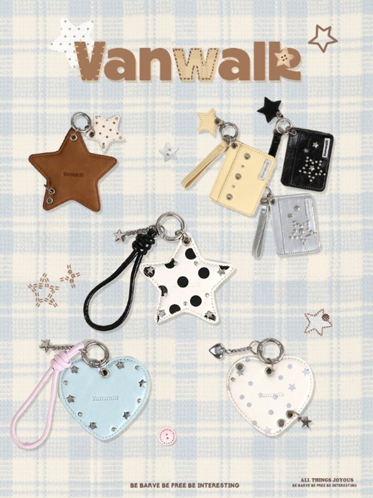 반워크(VANWALK) 스퀘어 미니 지갑 [스퀘어 옐로우]