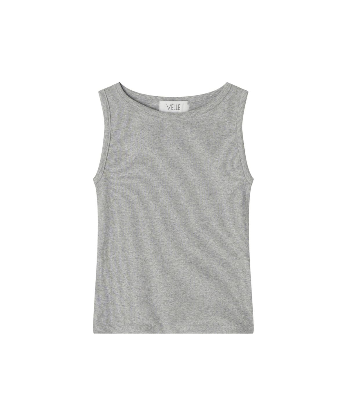벨르(VELLE) VELLE Symbol Sleeveless Top_Gray