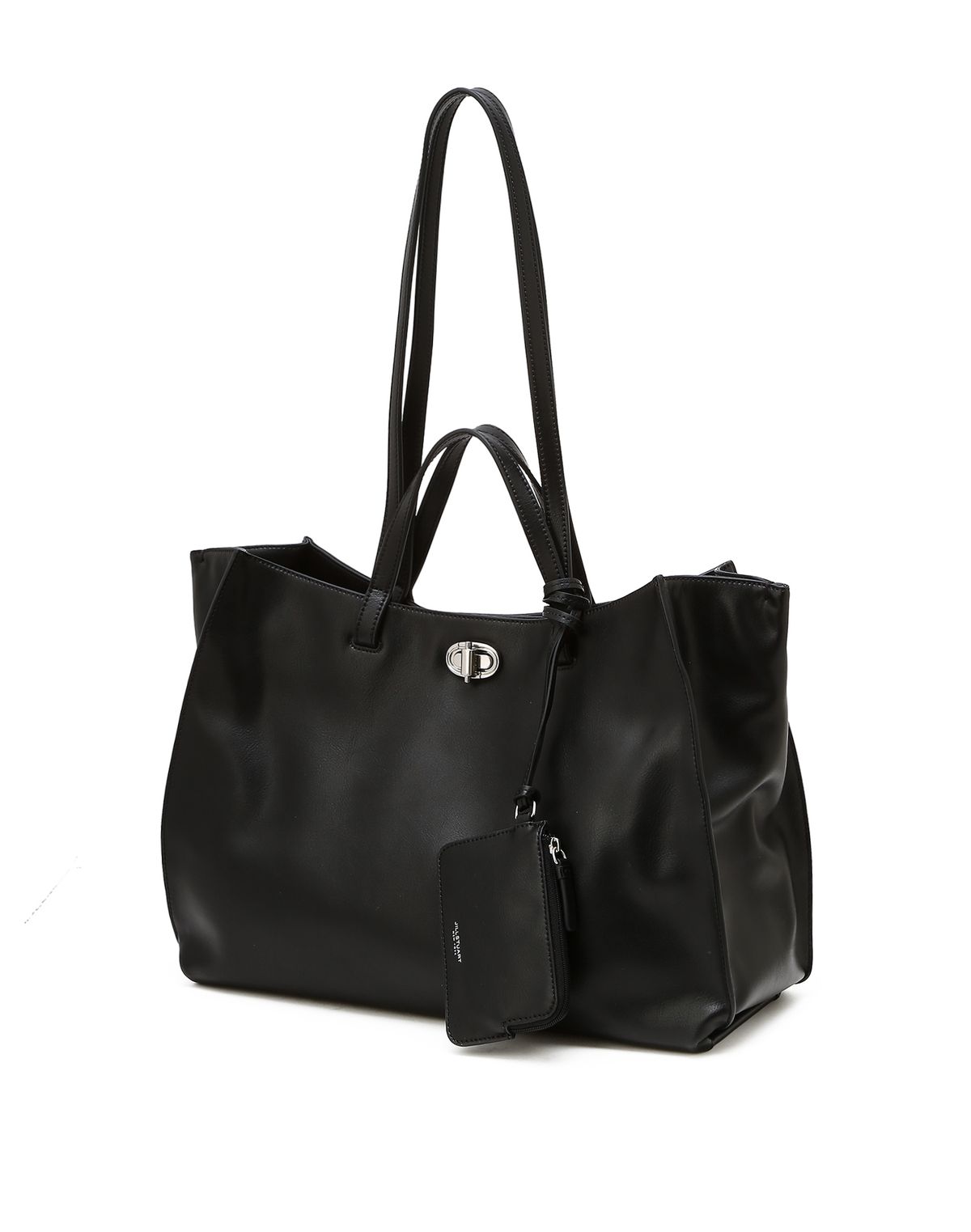 질스튜어트액세서리(JILLSTUART ACC) [AUBE] 가죽 오브 장식 쇼퍼 L 블랙
