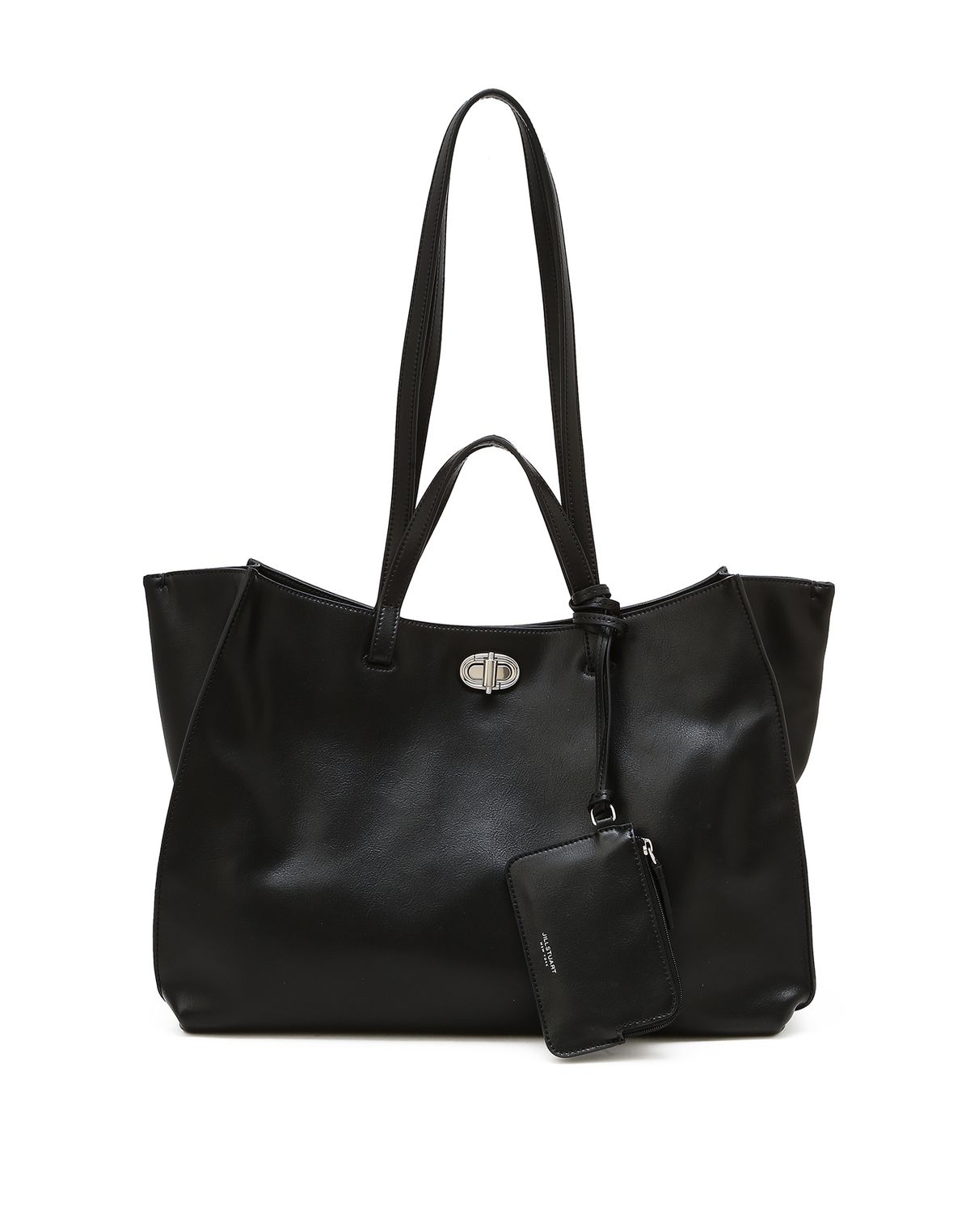 질스튜어트액세서리(JILLSTUART ACC) [AUBE] 가죽 오브 장식 쇼퍼 L 블랙