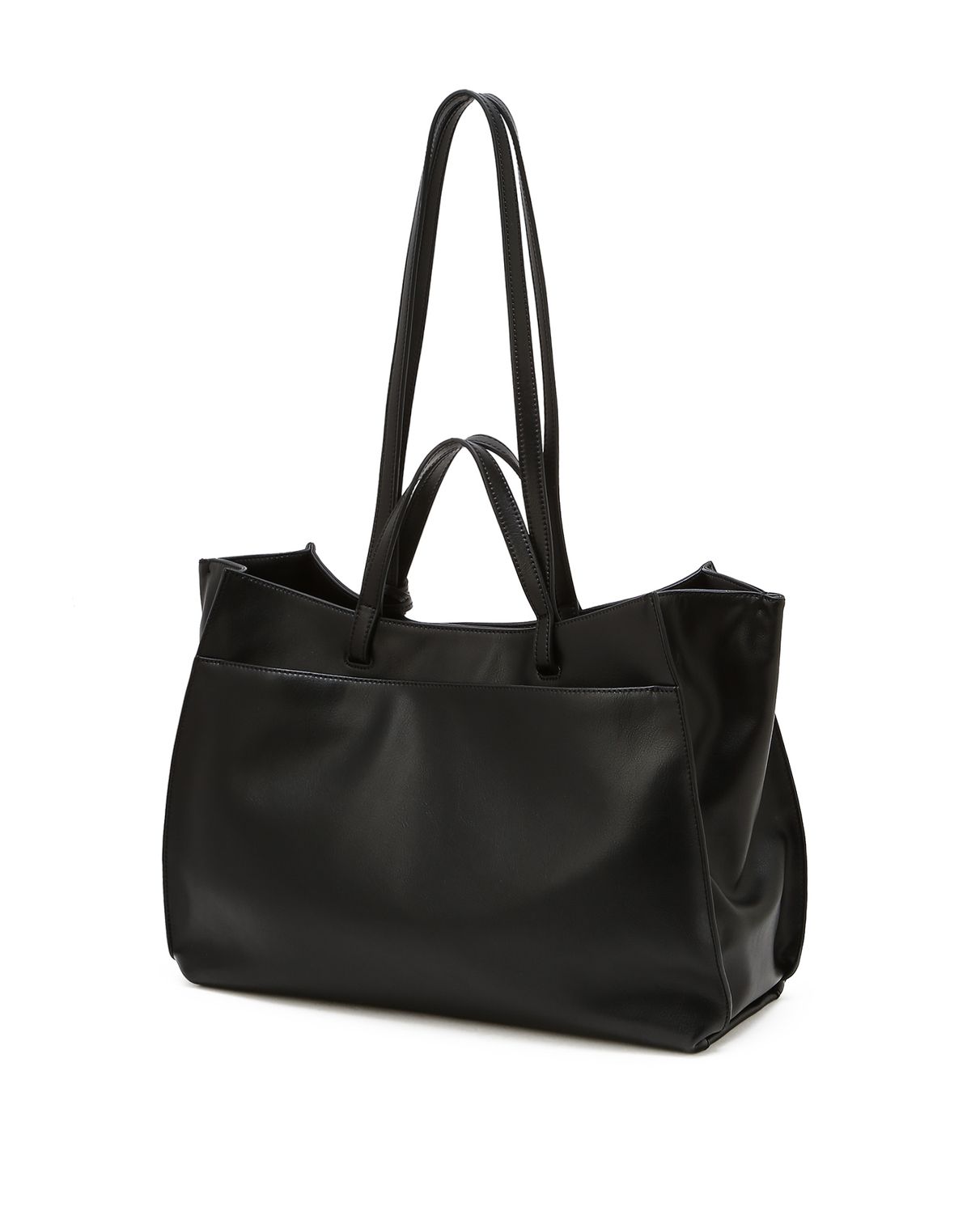 질스튜어트액세서리(JILLSTUART ACC) [AUBE] 가죽 오브 장식 쇼퍼 L 블랙