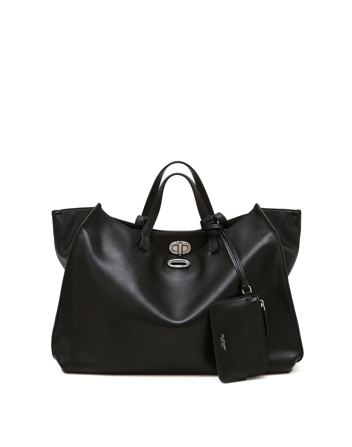 질스튜어트액세서리(JILLSTUART ACC) [AUBE] 가죽 오브 장식 쇼퍼 L 블랙