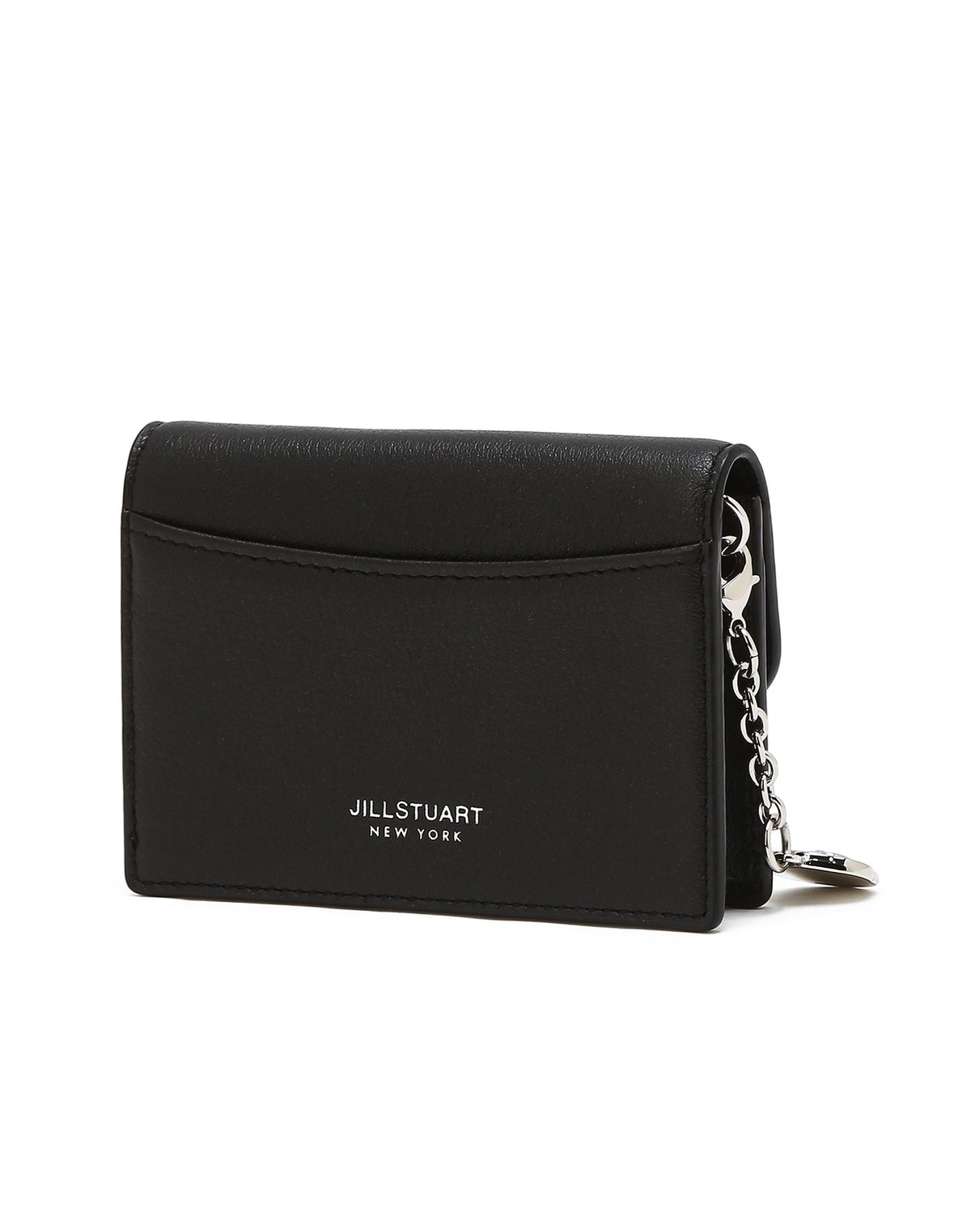 질스튜어트액세서리(JILLSTUART ACC) [ZOE] 플라워참장식 소가죽 명함카드지갑 2color