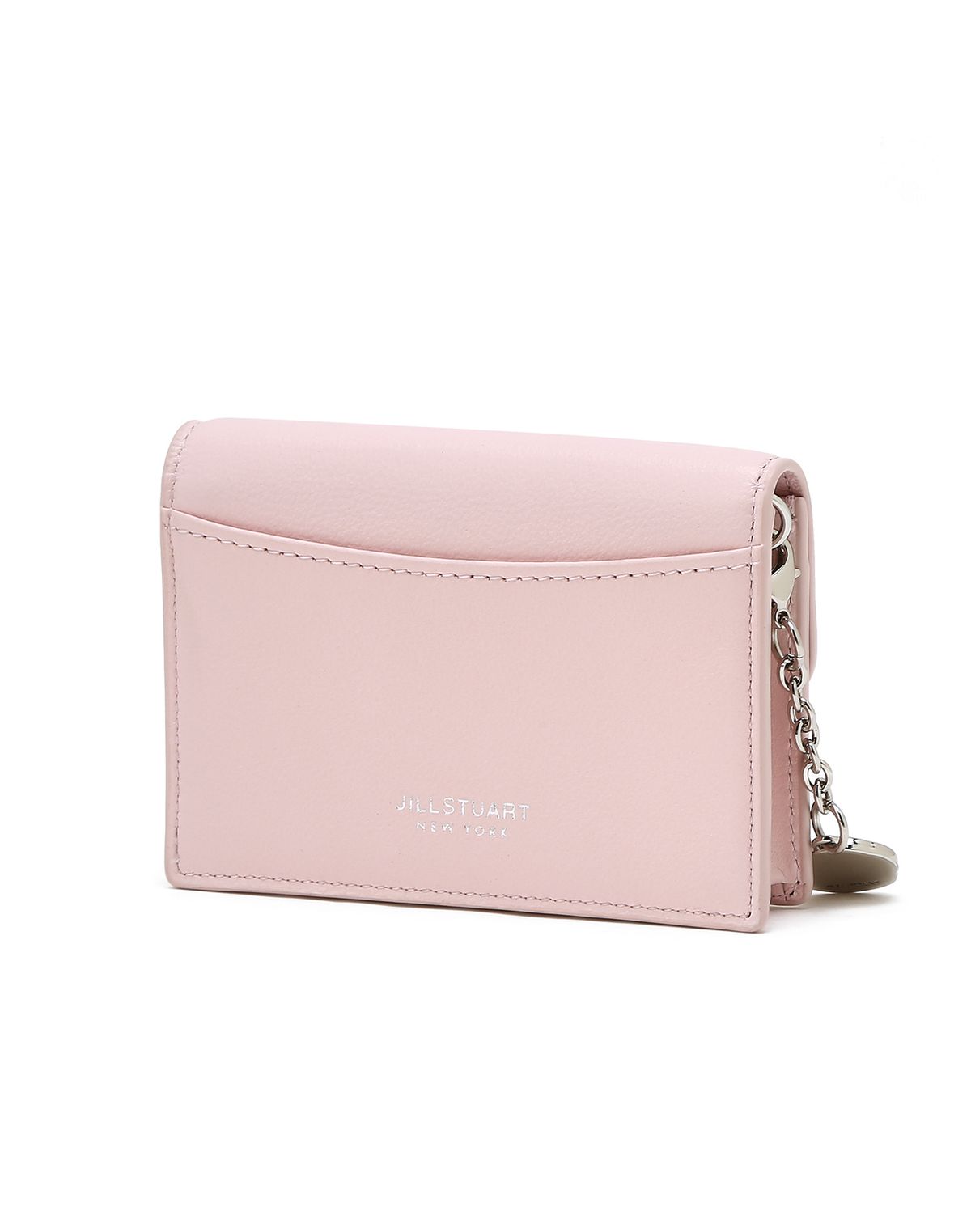 질스튜어트액세서리(JILLSTUART ACC) [ZOE] 플라워참장식 소가죽 명함카드지갑 2color