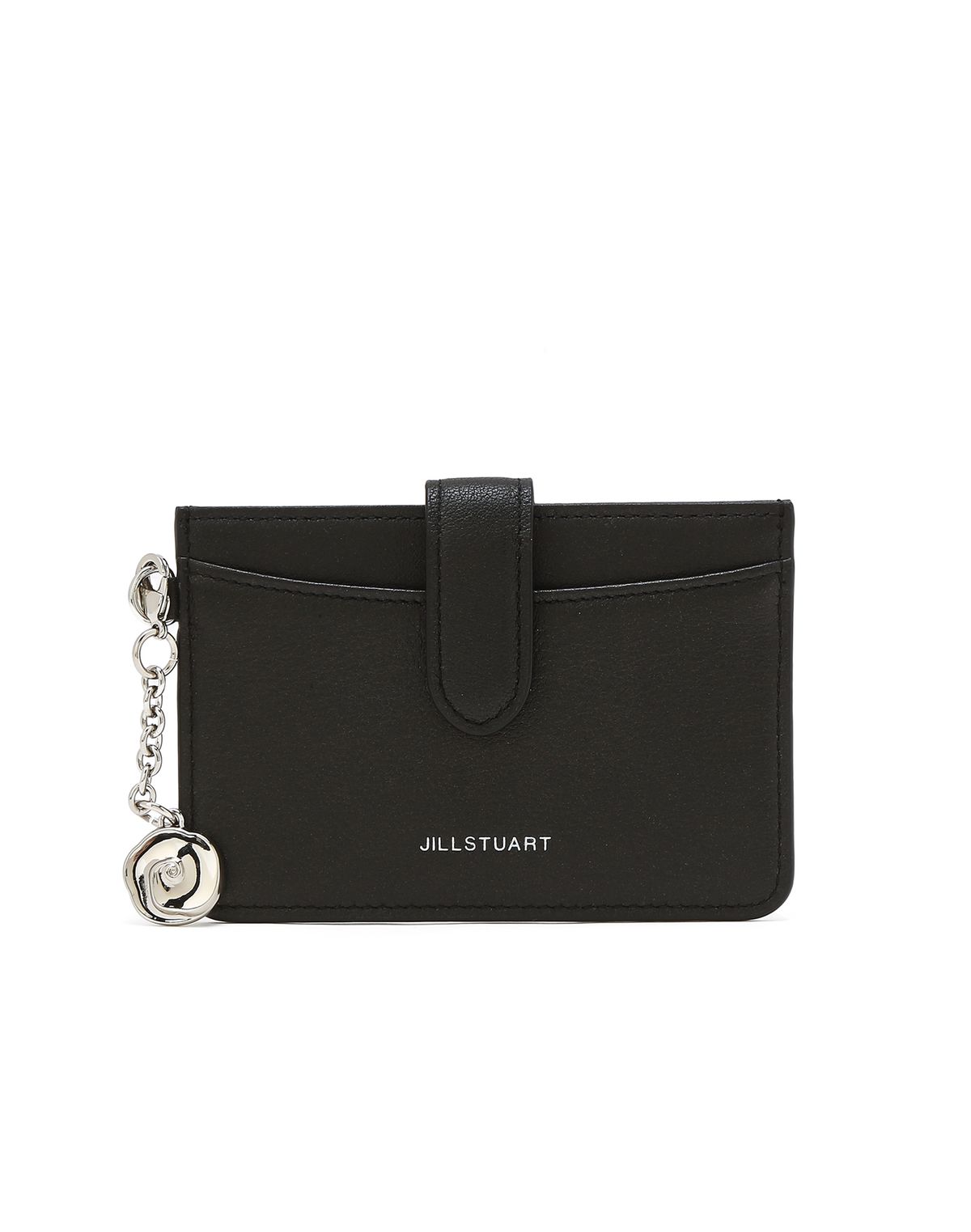 질스튜어트액세서리(JILLSTUART ACC) [ZOE] 플라워참장식 소가죽 카드지갑 2color