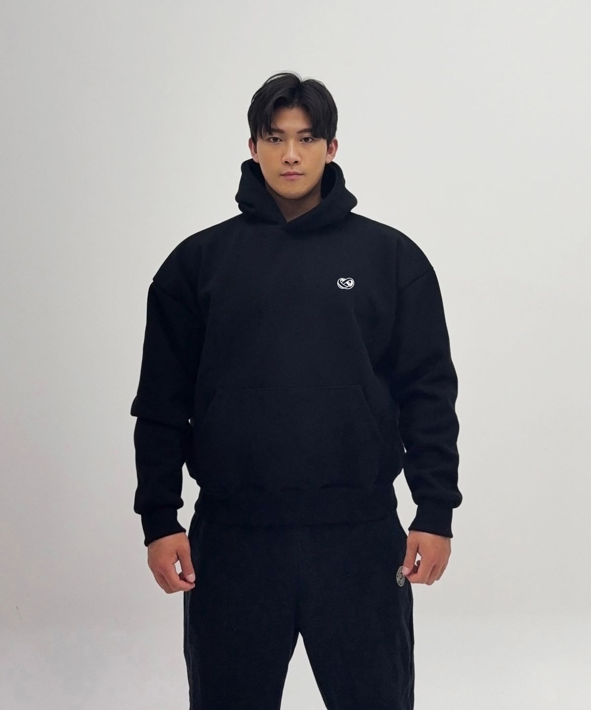 바벨웍스(BARBELLWORKS) 실리콘 헤비고중량 이중지후드티셔츠