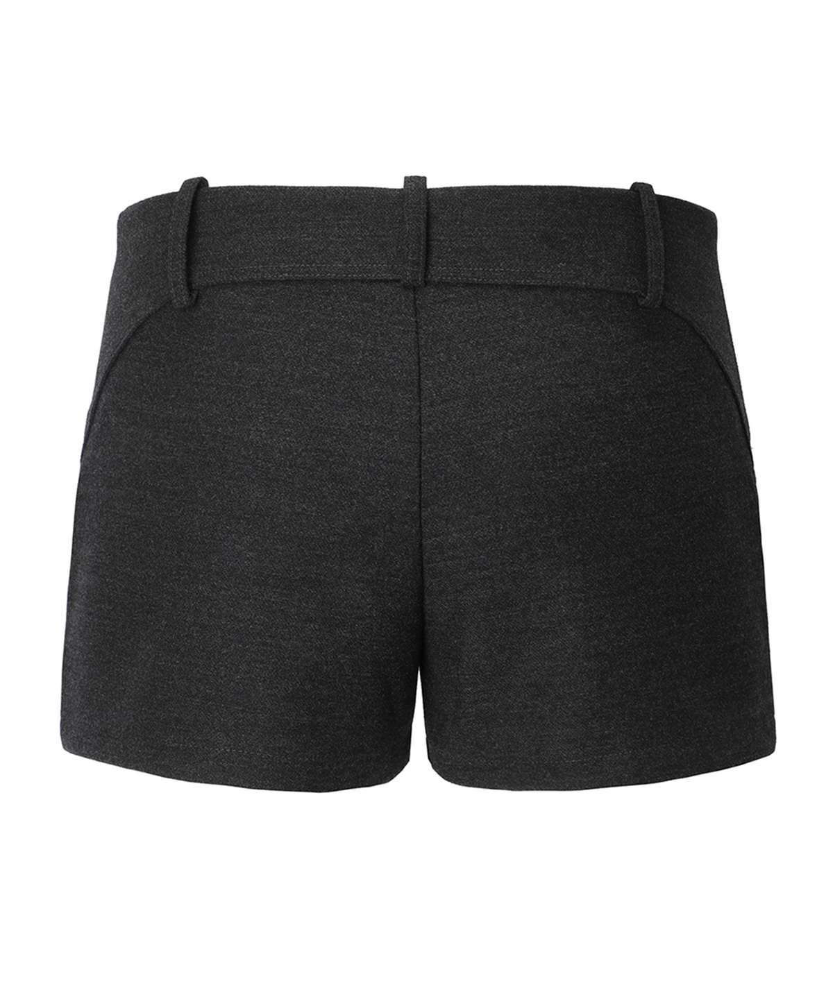 이네기(INEGI) Curved Line Shorts (charcoal)