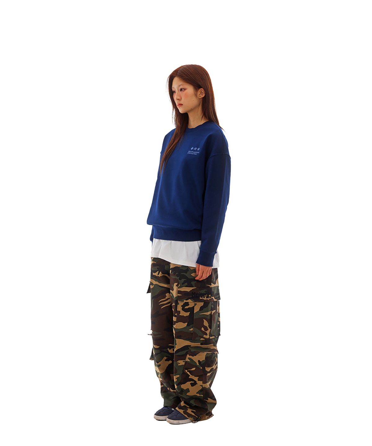 마이딥블루메모리즈(MY DEEP BLUE MEMORIES) 90s MM SYMBOL LOGO MTM (NAVY)
