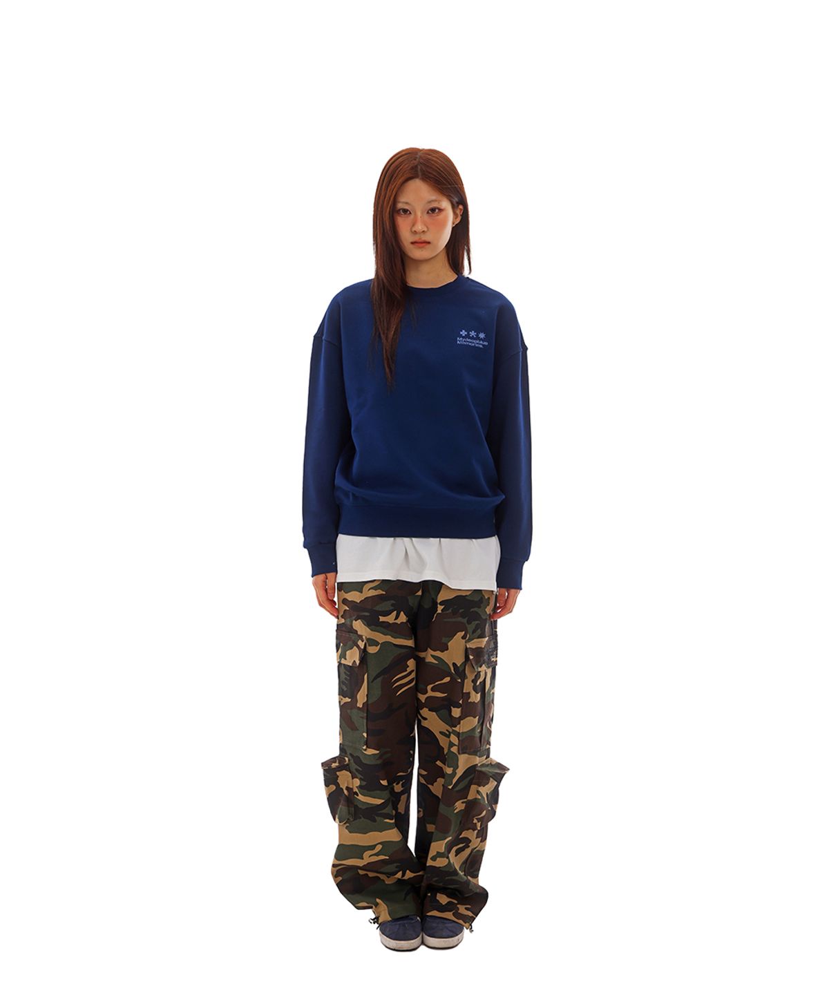 마이딥블루메모리즈(MY DEEP BLUE MEMORIES) 90s MM SYMBOL LOGO MTM (NAVY)