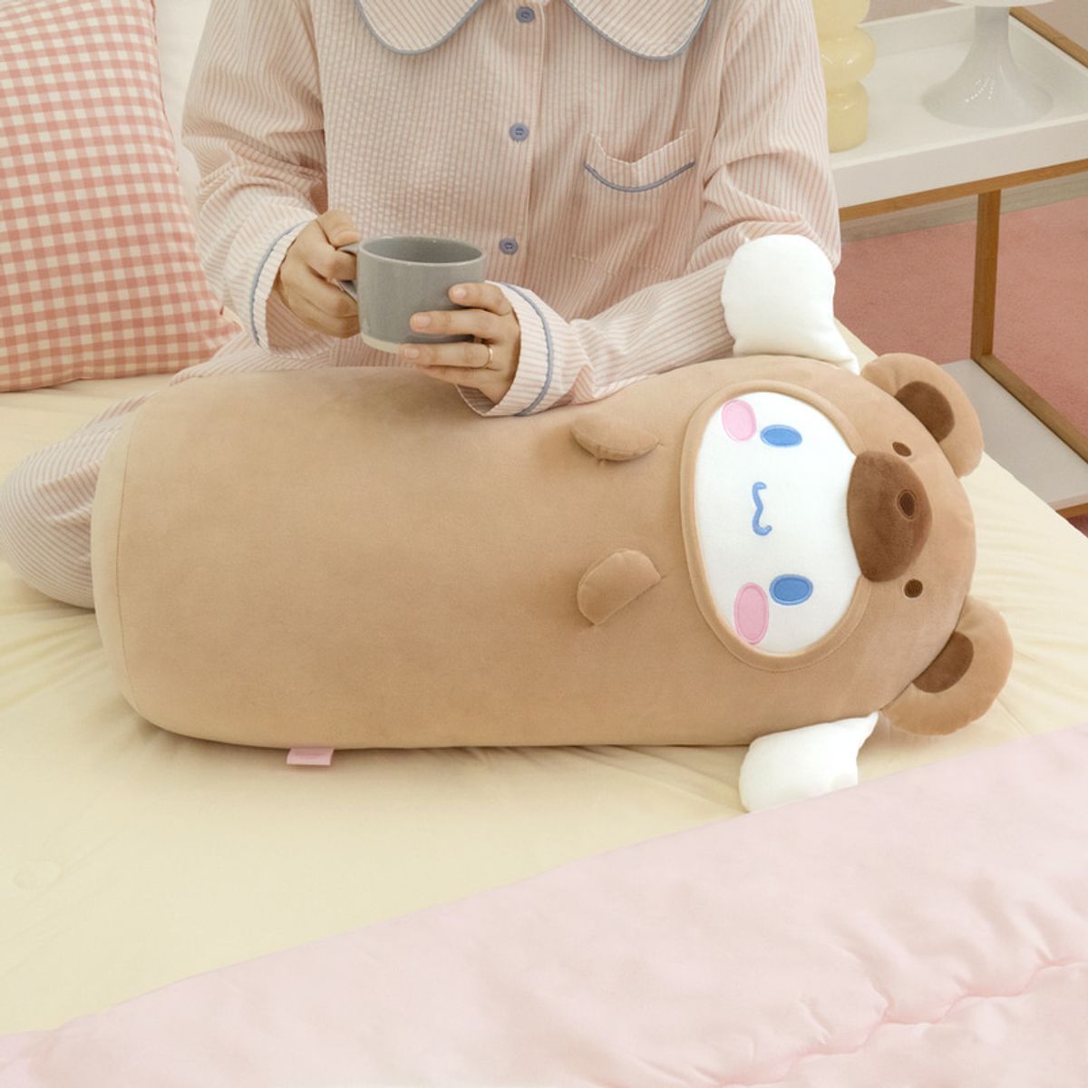 나라홈데코(NARAHOMEDECO) 산리오 시나모롤 통통바디필로우 테디베어