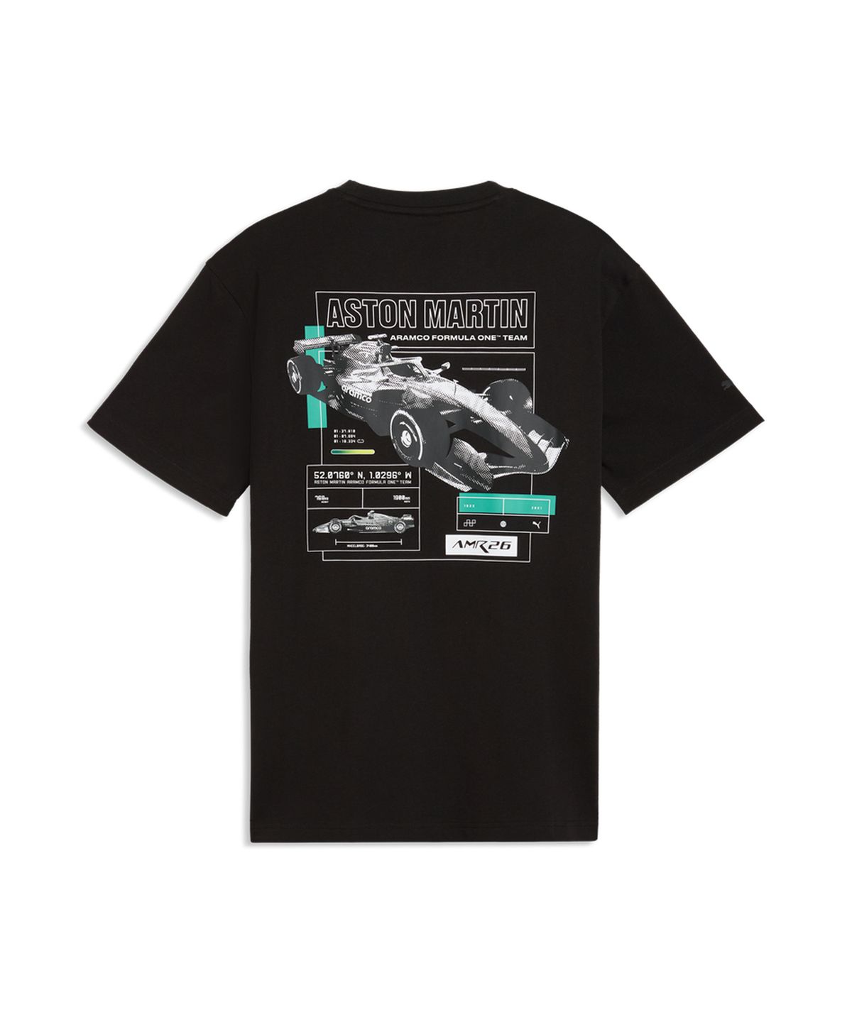 푸마(PUMA) AMF1 그래픽 티 2 (레귤러) - 블랙 / 635388-01