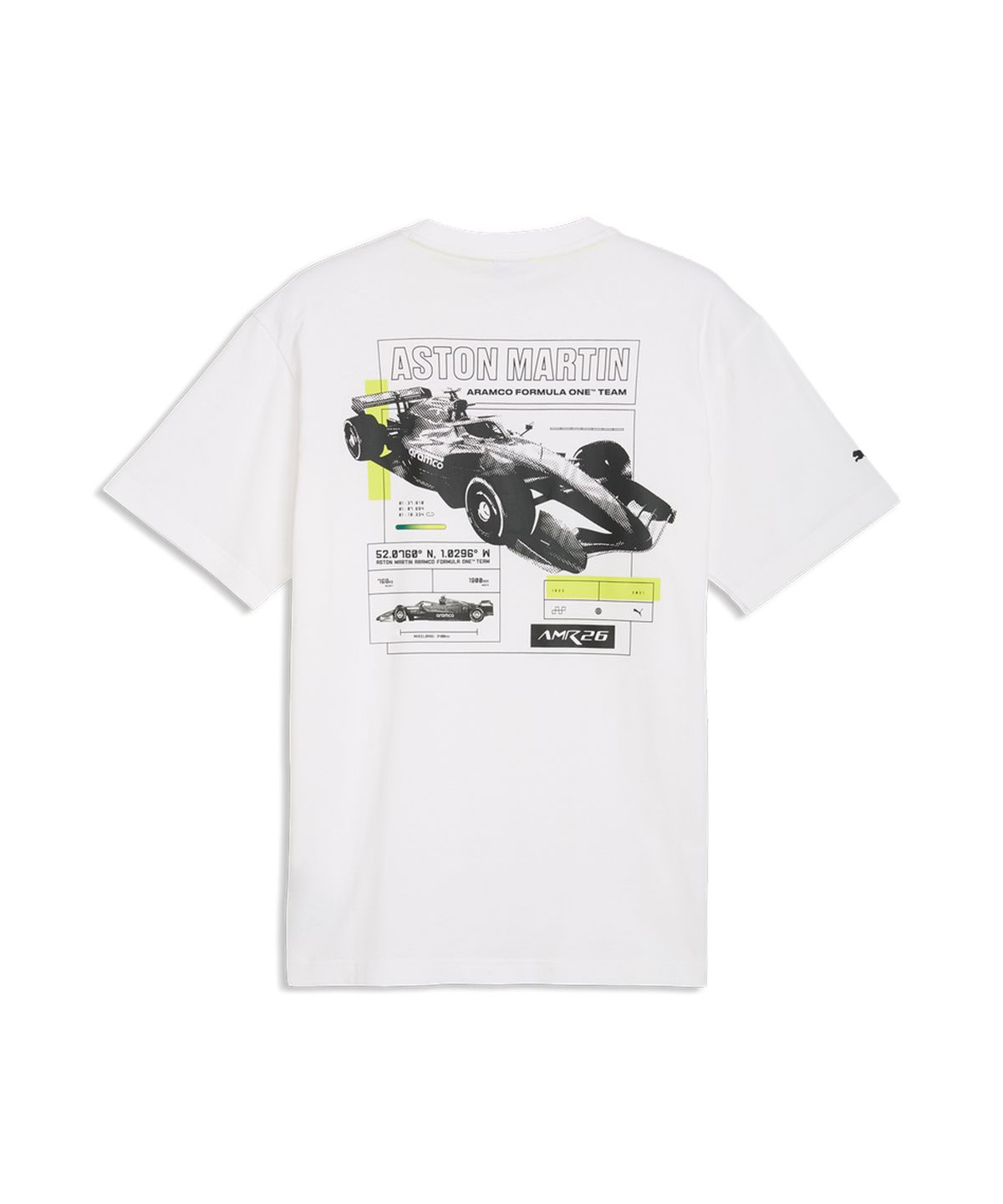 푸마(PUMA) AMF1 그래픽 티 2 (레귤러) - 화이트 / 635388-02