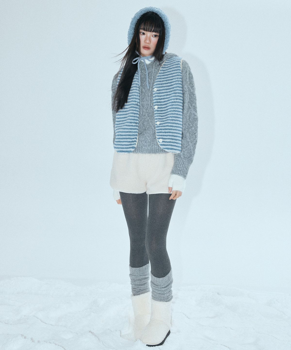 미쏘(MIXXO) 플리스 밴딩 숏팬츠_MIWTHG11SS