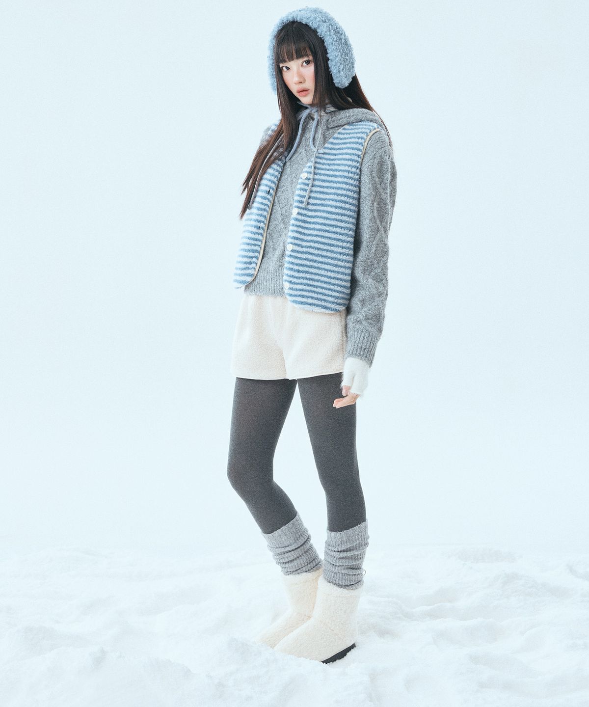 미쏘(MIXXO) 플리스 밴딩 숏팬츠_MIWTHG11SS
