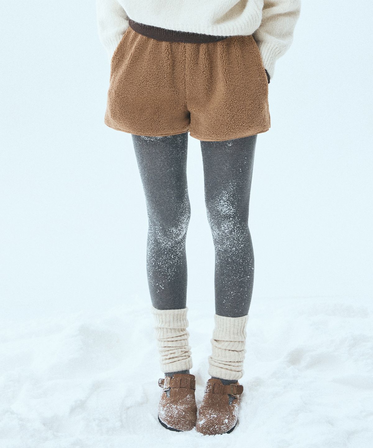 미쏘(MIXXO) 플리스 밴딩 숏팬츠_MIWTHG11SS