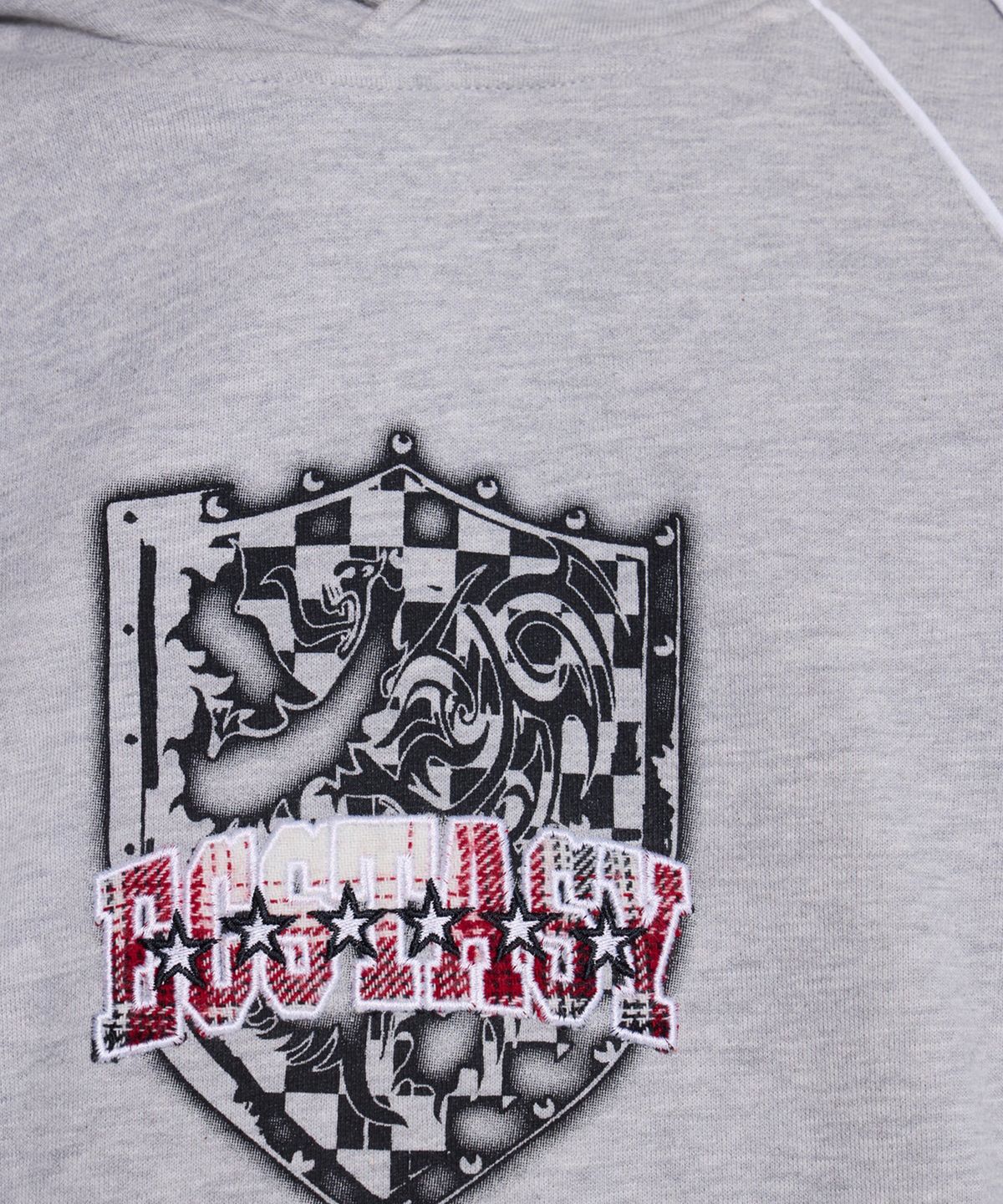 제이디드 런던(JADED LONDON) (U) 그레이 말 엑스터시 파이프드 후디 그레이 GREY MARL ECSTASY PIPED HOODIE GREY