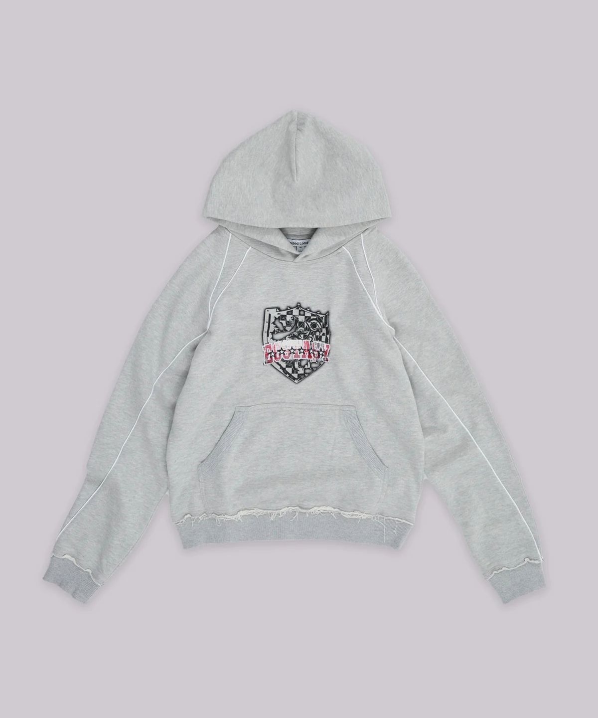 제이디드 런던(JADED LONDON) (U) 그레이 말 엑스터시 파이프드 후디 그레이 GREY MARL ECSTASY PIPED HOODIE GREY