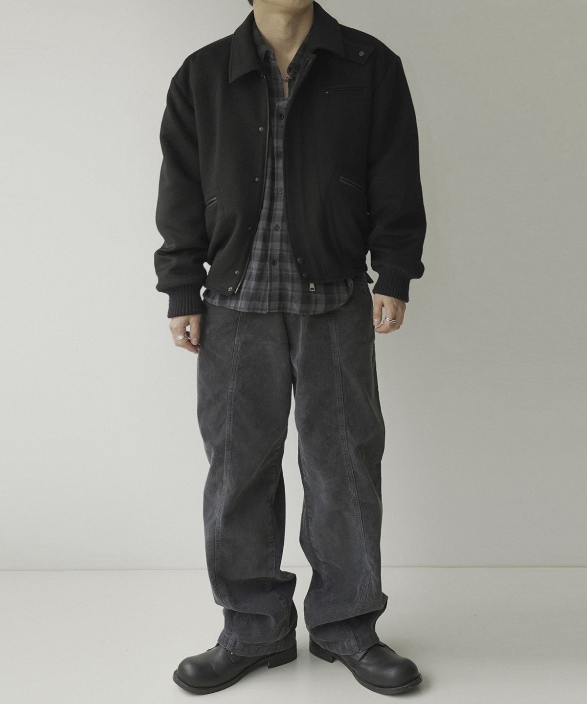시도(SIIIIDO) CORLEONE VGD SOFT BOLD CHECK SHIRT #1