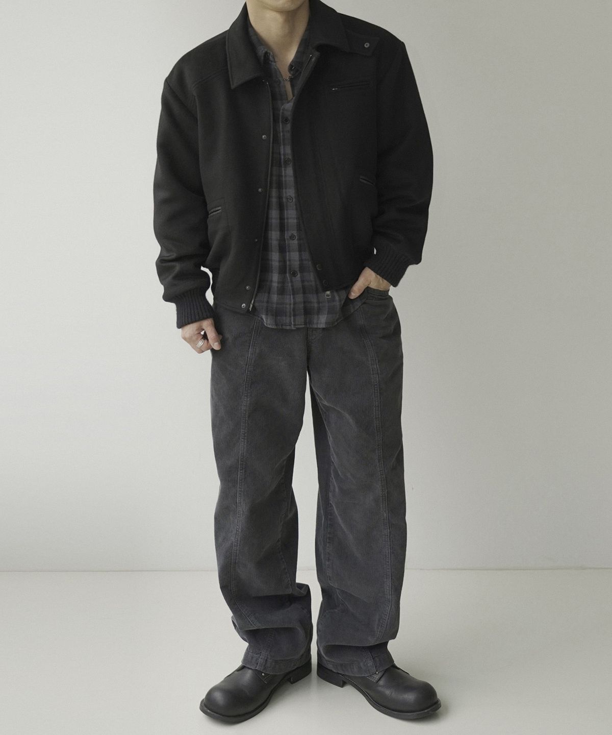 시도(SIIIIDO) CORLEONE VGD SOFT BOLD CHECK SHIRT #1