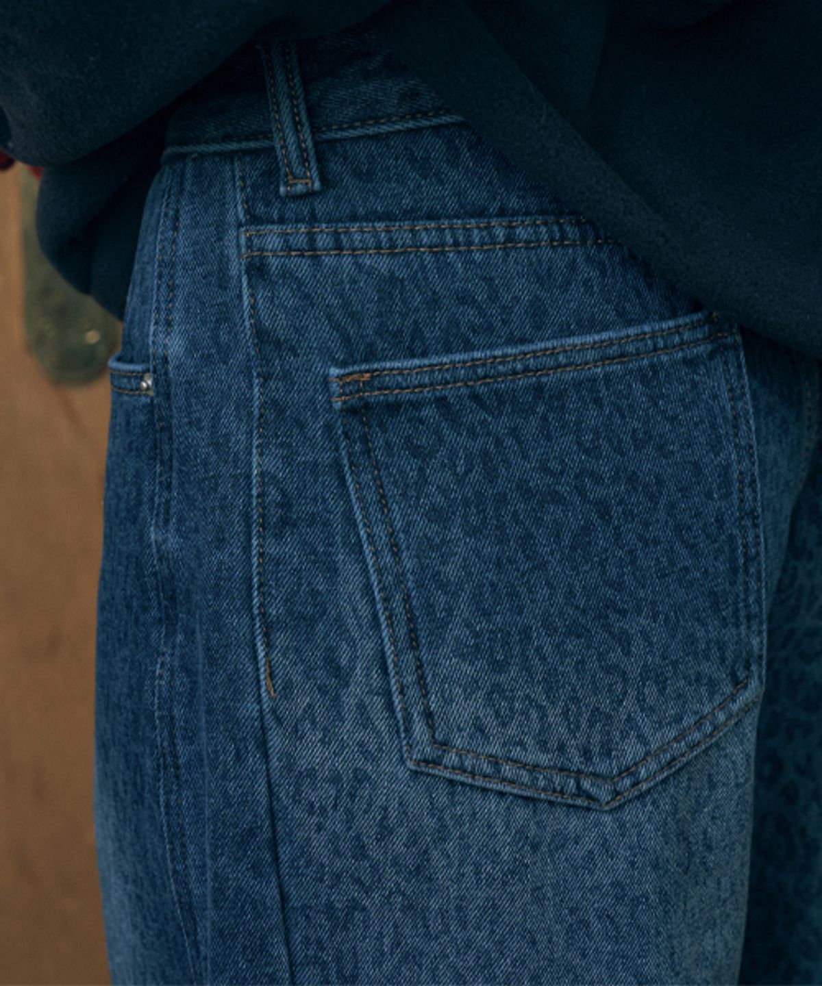 헤인트(HAINT) [기모본딩]LEO BALLOON DENIM PANTS_BLUE