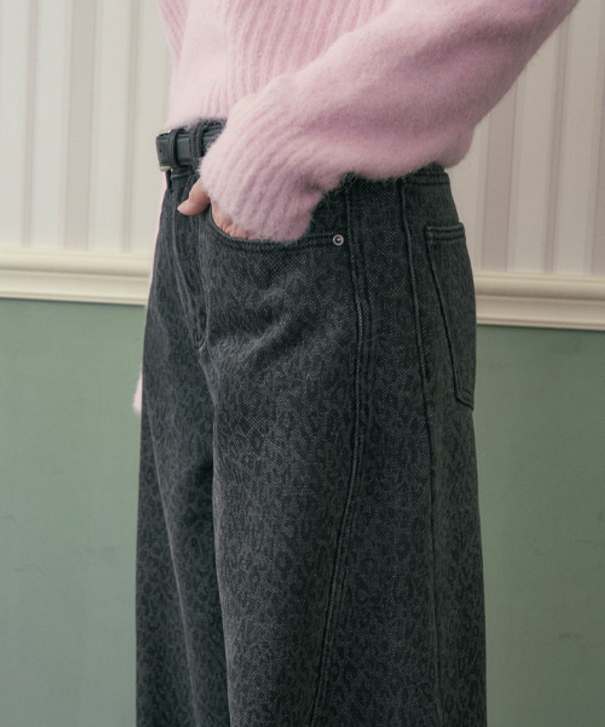 헤인트(HAINT) [기모본딩]LEO BALLOON DENIM PANTS_BLACK