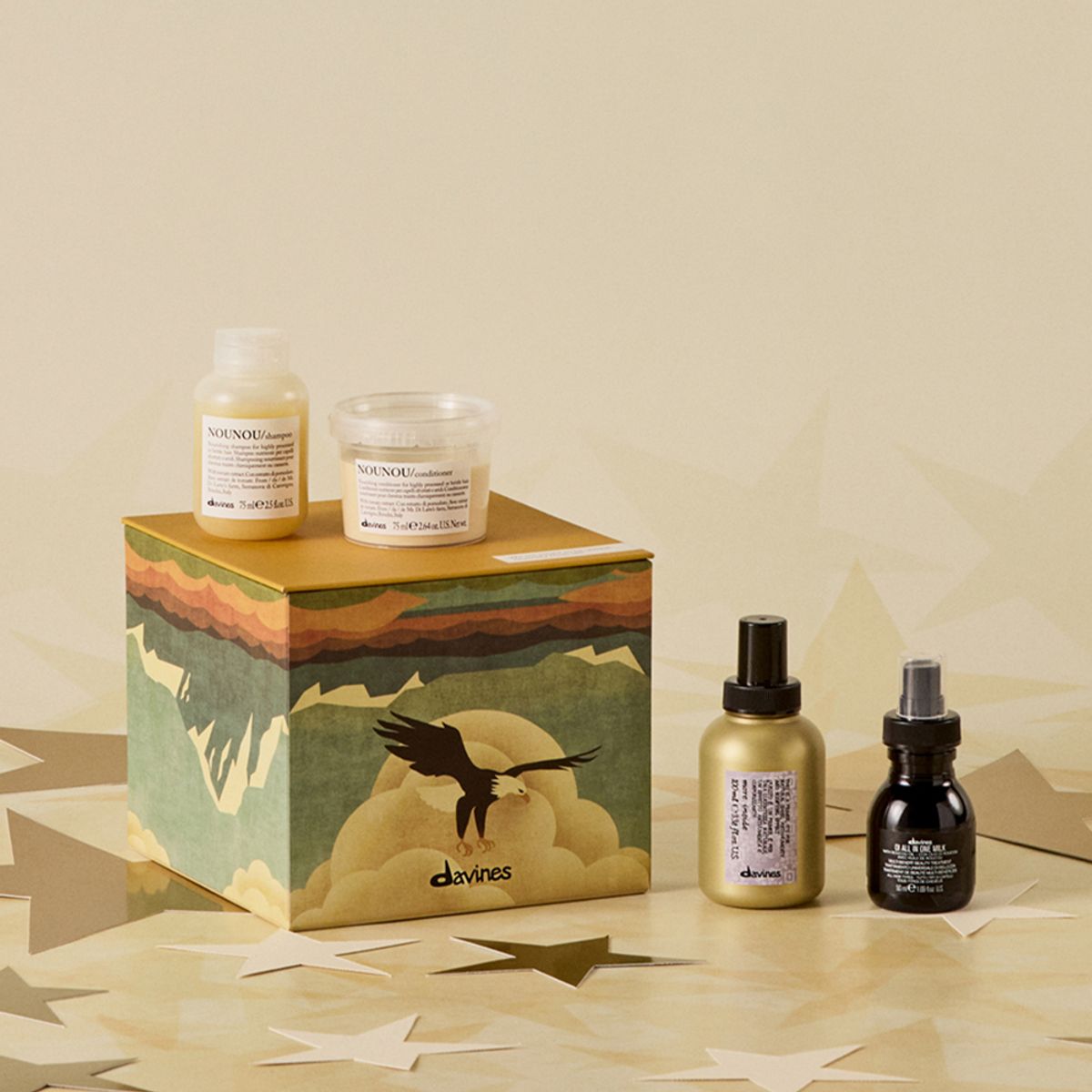 다비네스(DAVINES) 디스커버리 키트(누누샴푸,컨디셔너,오아이밀크,프라이머)