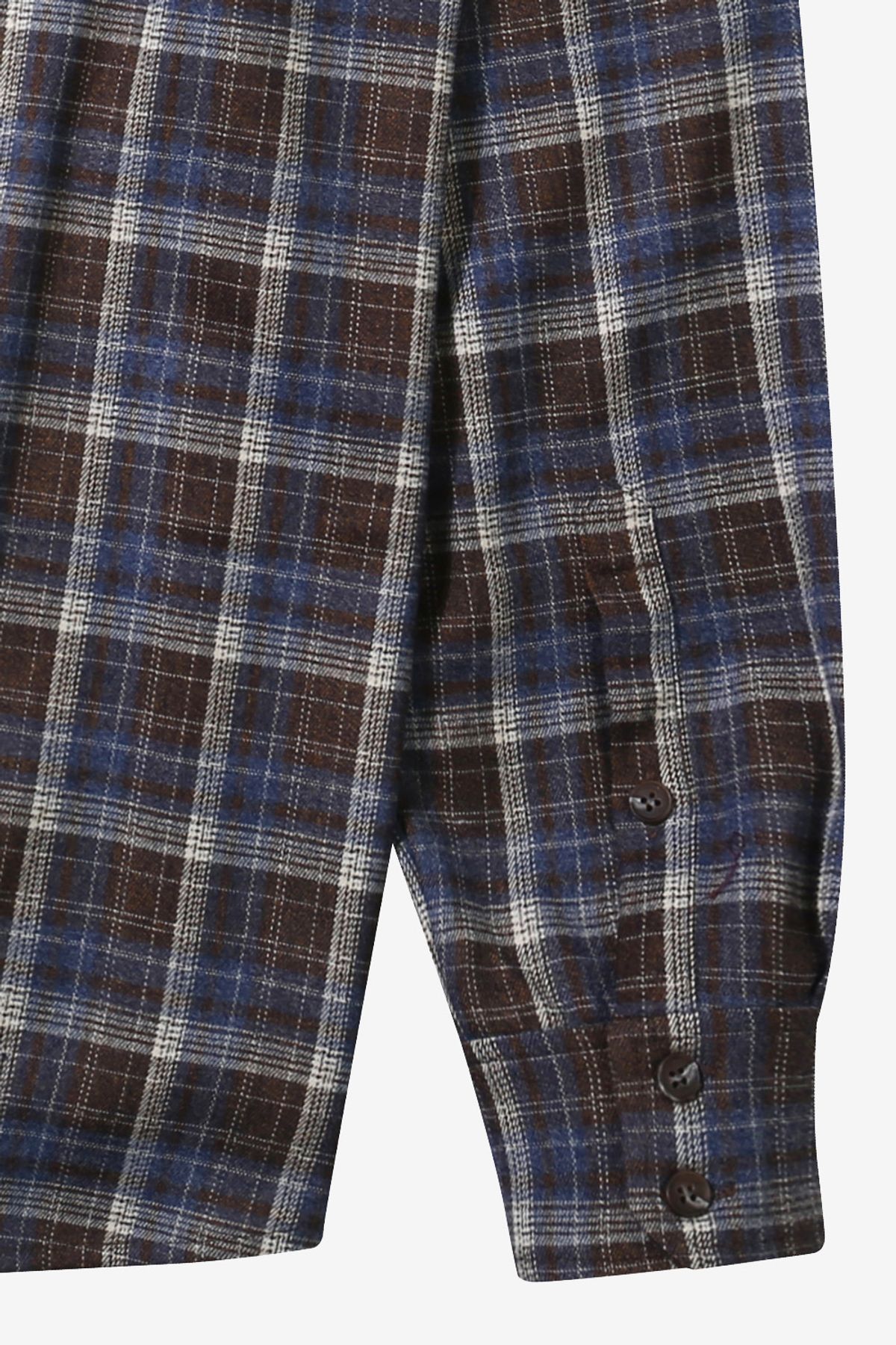 르몽생미셸(LE MONT ST MICHEL) Smooth flannel Check shirts_Brown