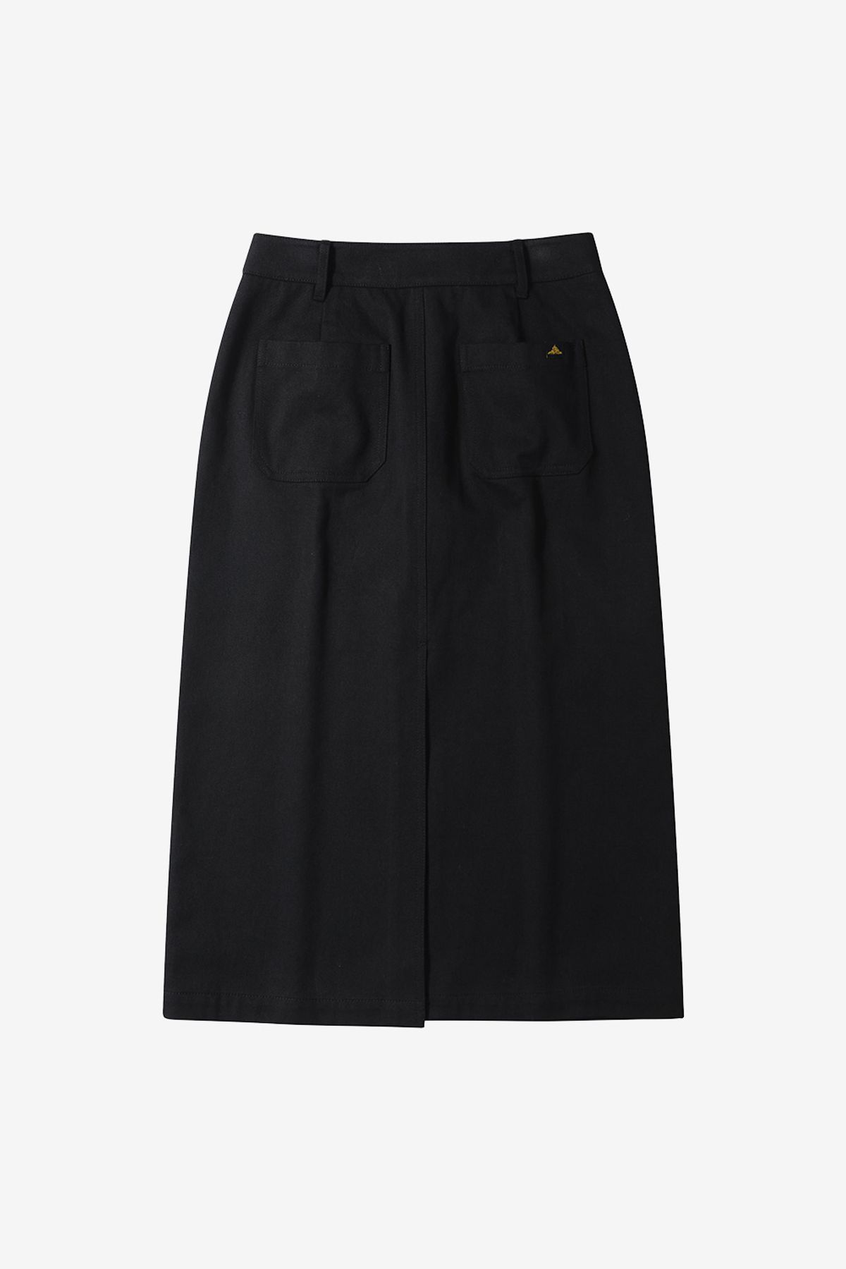 르몽생미셸(LE MONT ST MICHEL) Semi A line midi skirt_black
