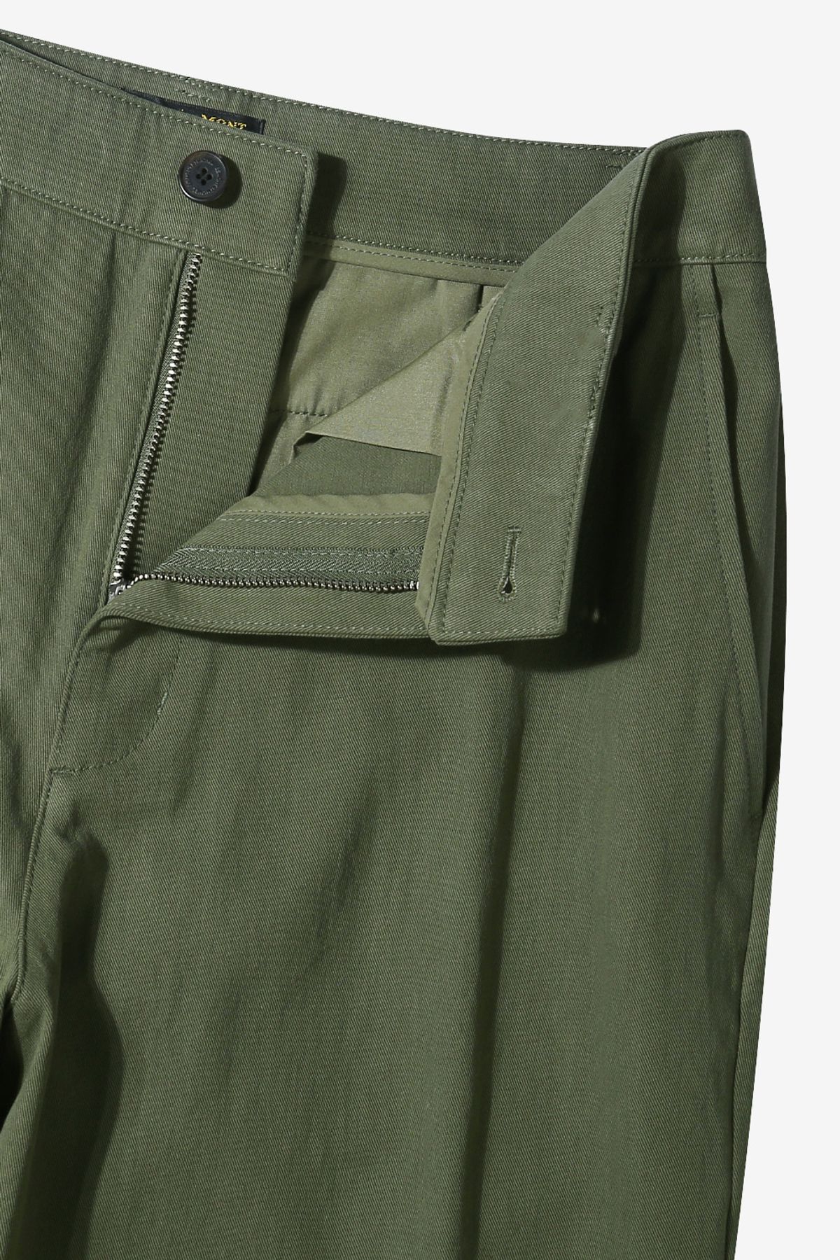 르몽생미셸(LE MONT ST MICHEL) Wide Cotton chino pants_Khaki