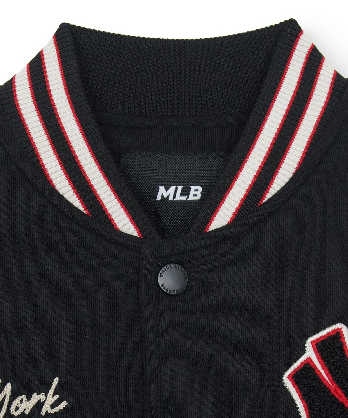 엠엘비 키즈(MLB KIDS) 스포티브 와펜 바시티 패딩 점퍼 NY (Black)