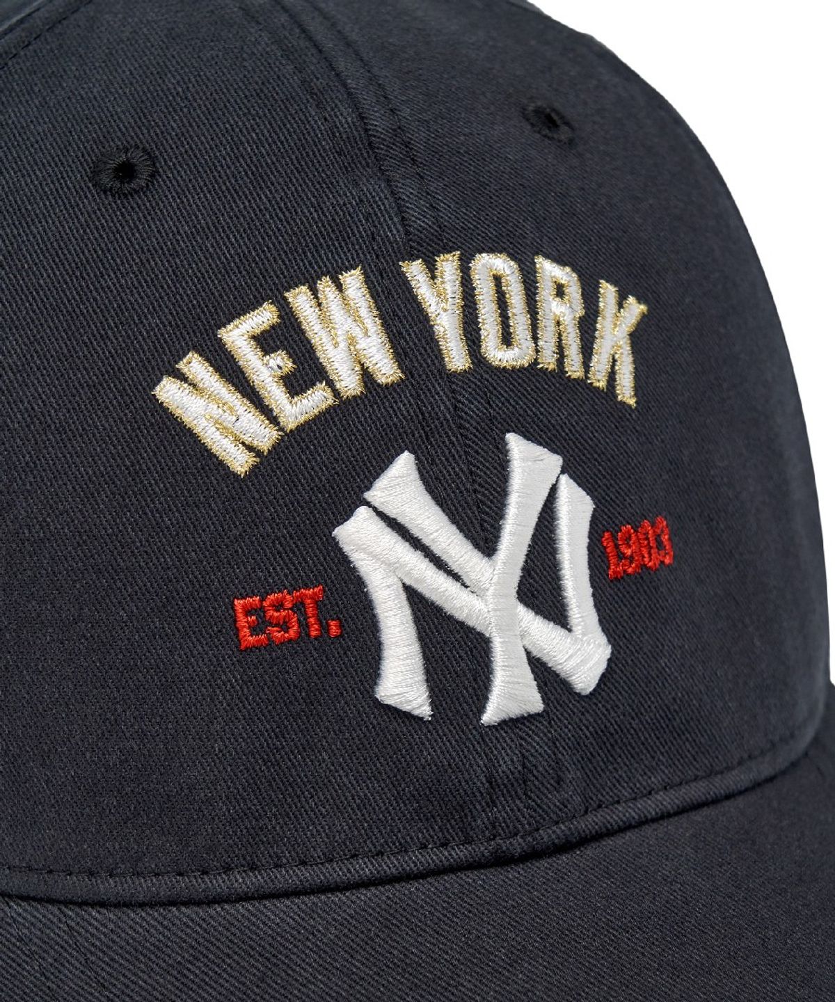 엠엘비 키즈(MLB KIDS) 쿠퍼스 로고 워싱 볼캡 NY (Black)