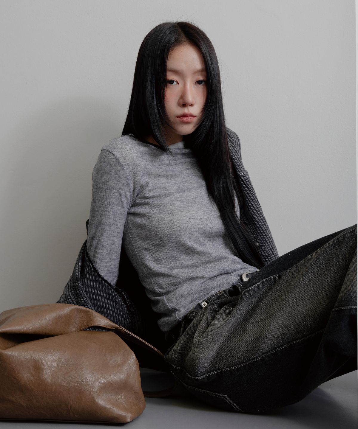 3.3 필드트립(3.3 FIELD TRIP) 쉬어 레이어드 티셔츠 (5COLOR)