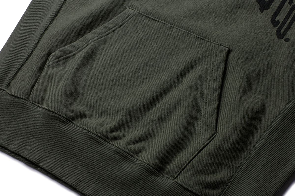 더 레스큐(THE RESQ) BALLGAME HOODIE [ARMY GREEN - ORIGINAL]