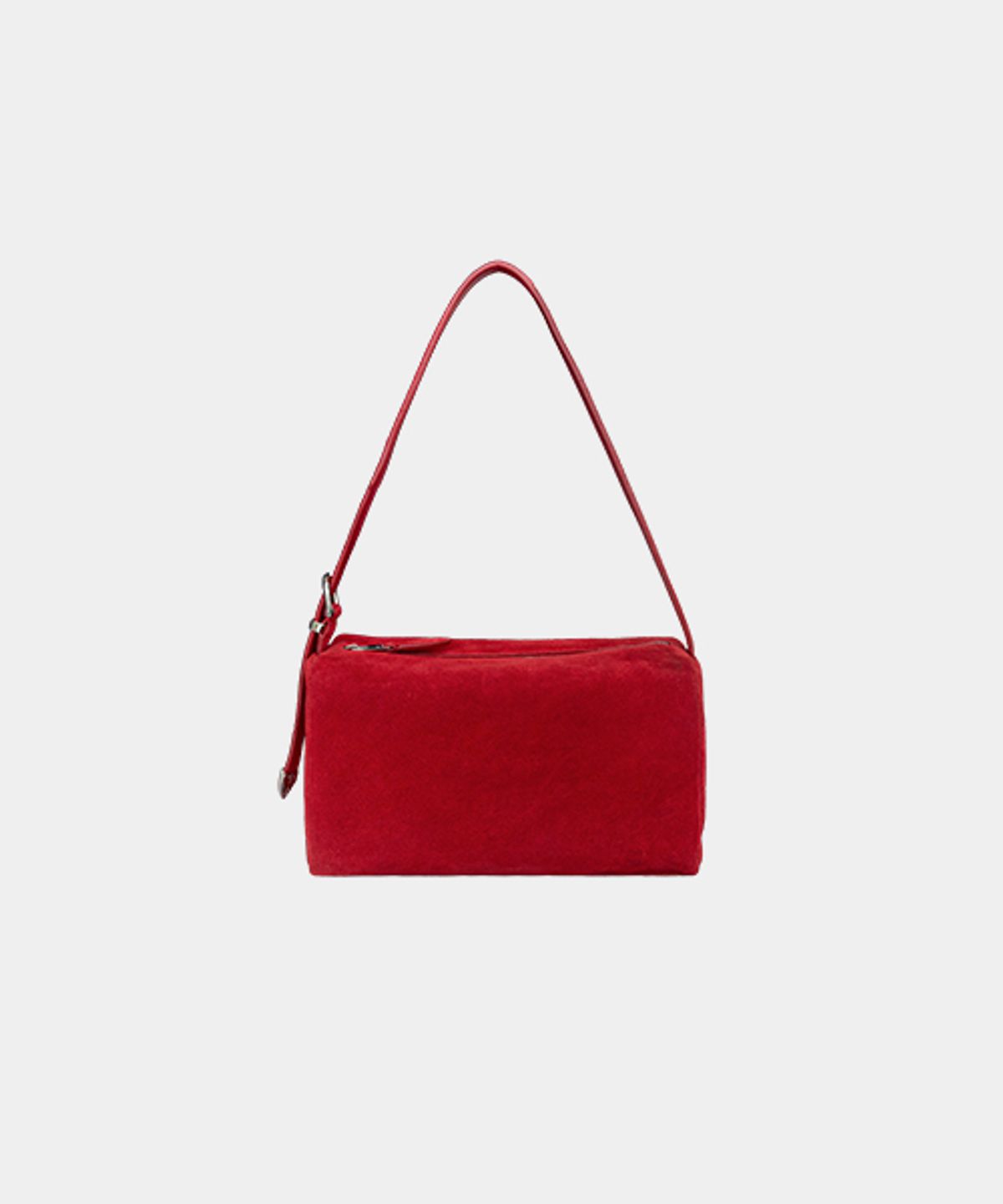 드메이커(DEMAKER) Woody mini suede bag-red