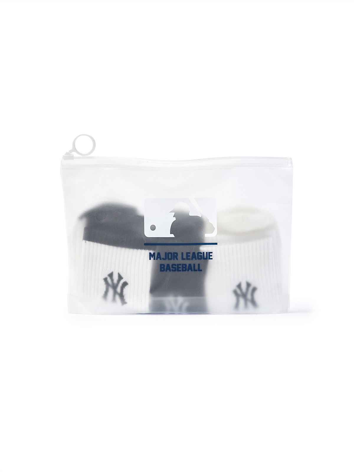 엠엘비 키즈(MLB KIDS) 베이직 단목 양말 3번들 NY (Black)