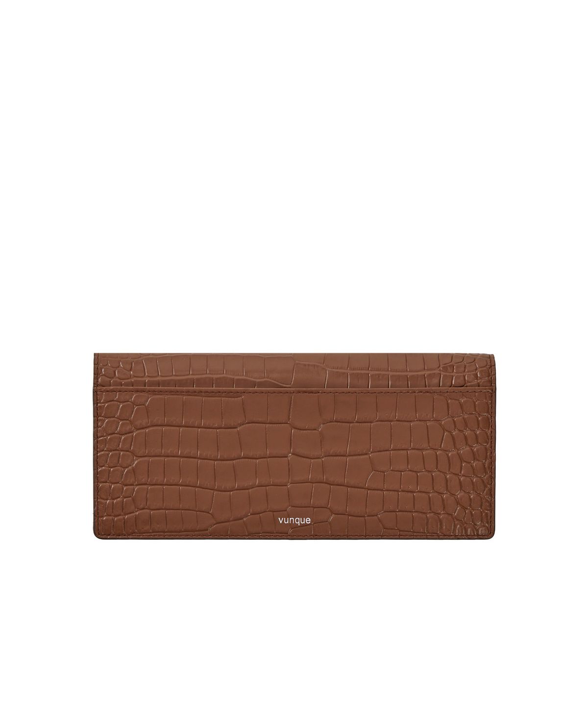 분크(VUNQUE) Occam V Long Wallet Croco (오캄 V 장지갑) Camel