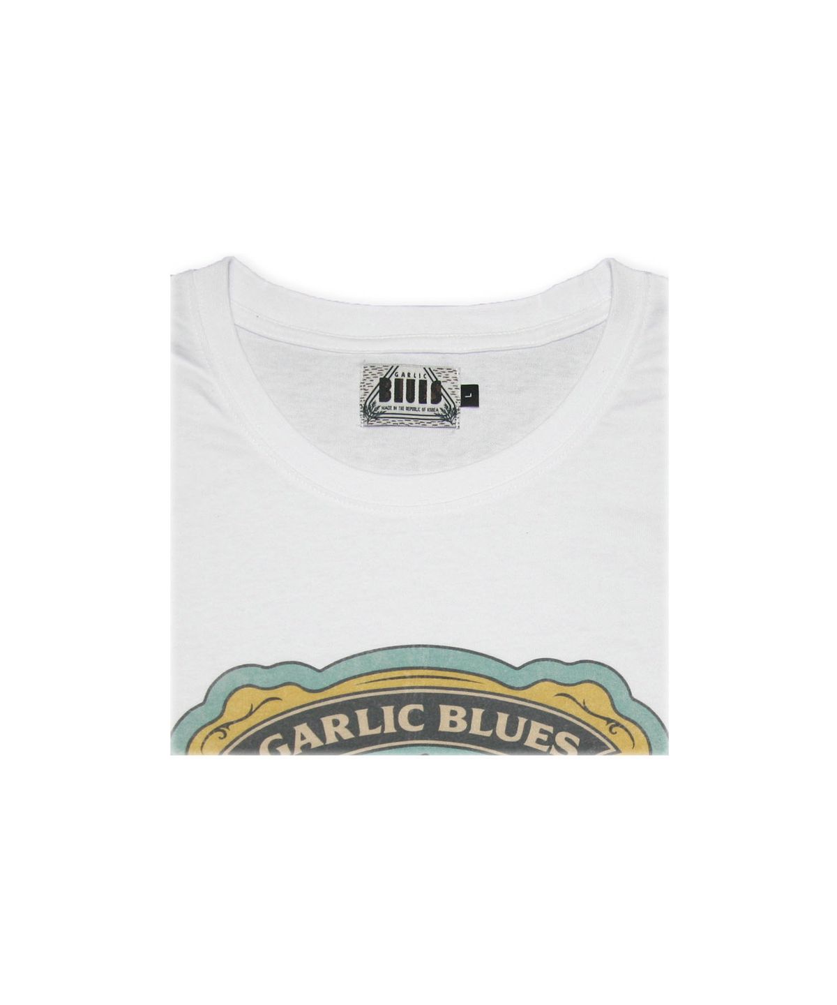 갈릭 블루스(GARLICBLUES) 02 FOOTPRINT T-shirt (White)