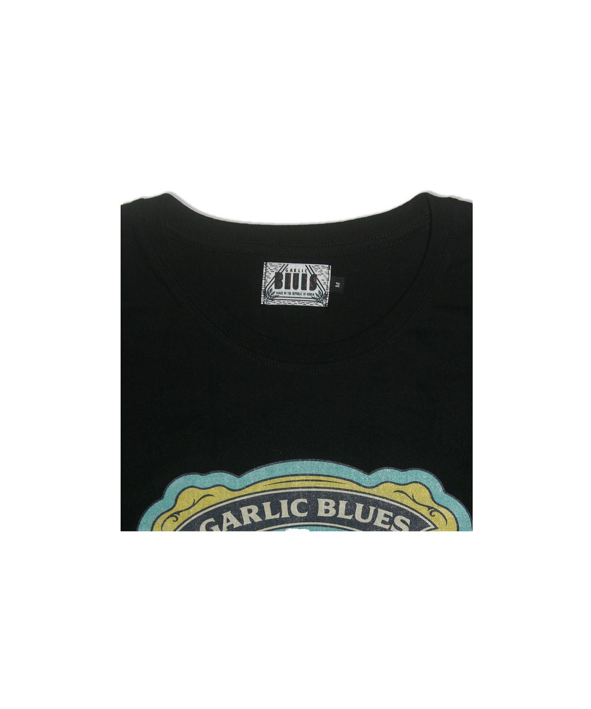갈릭 블루스(GARLICBLUES) 02 FOOTPRINT T-shirt (Black)