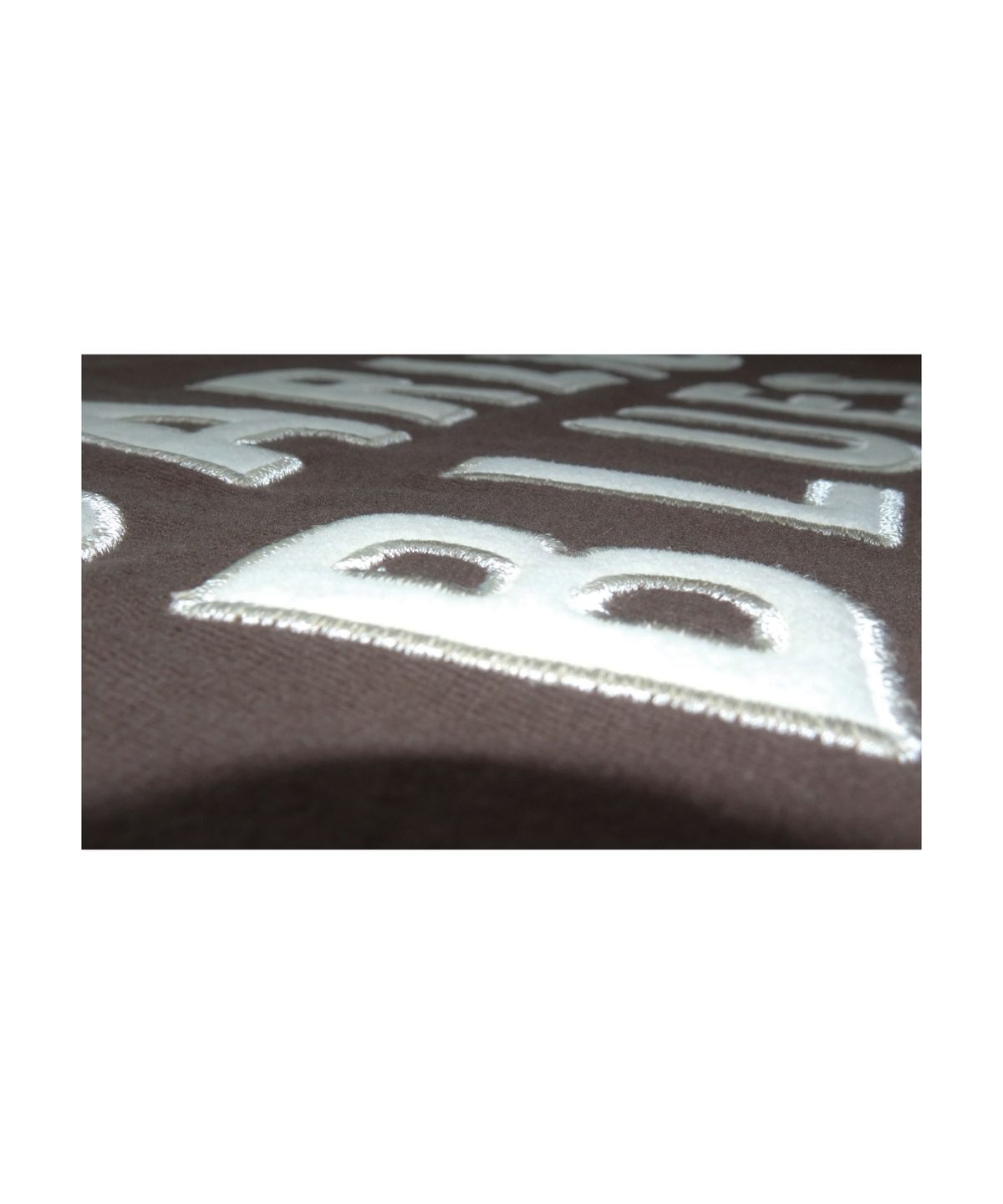 갈릭 블루스(GARLICBLUES) 04 GARLIC BLUES Appliqué Logo T-shirt (Brown)