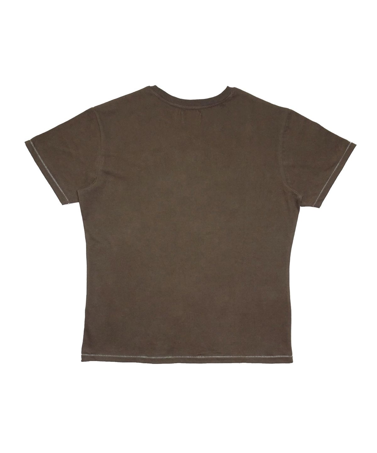 갈릭 블루스(GARLICBLUES) 04 GARLIC BLUES Appliqué Logo T-shirt (Brown)