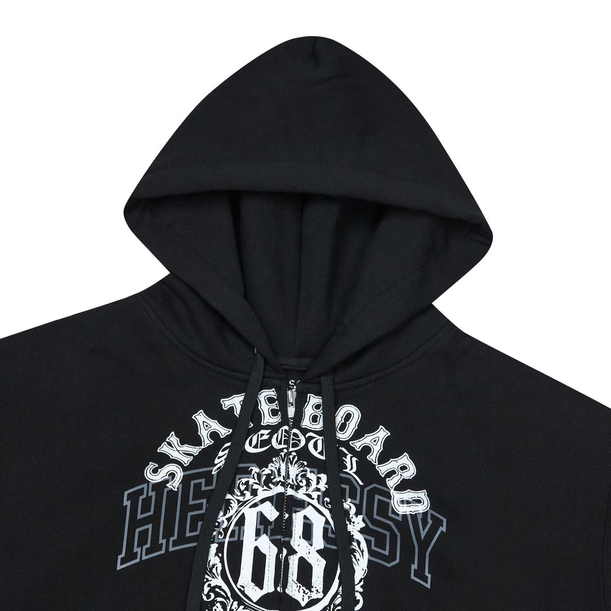 헤레시(HERESSY) HERESSY 68 HOODIE ZIPUP BLACK