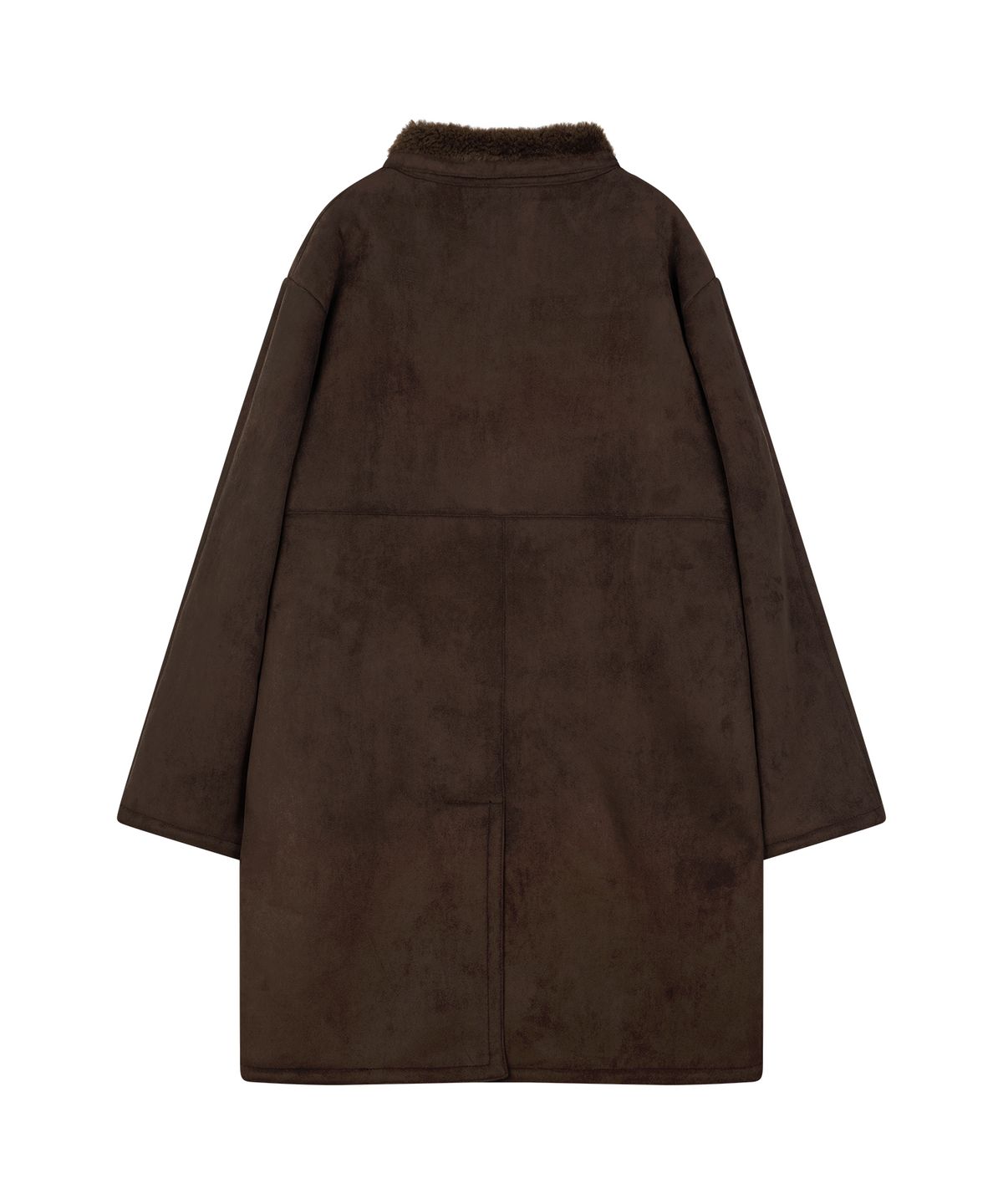 선데이후르츠마켓(SUNDAY FRUIT MARKET) MARKET FAUX SHEARLING JACKET BROWN