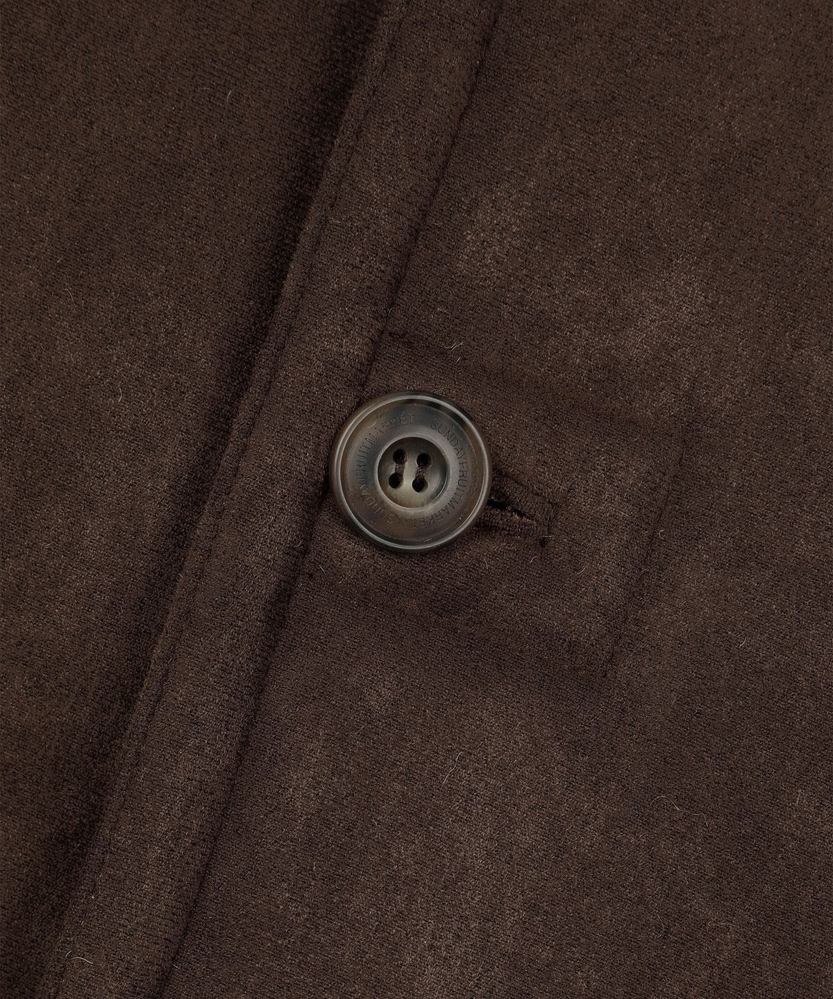 선데이후르츠마켓(SUNDAY FRUIT MARKET) MARKET FAUX SHEARLING JACKET BROWN