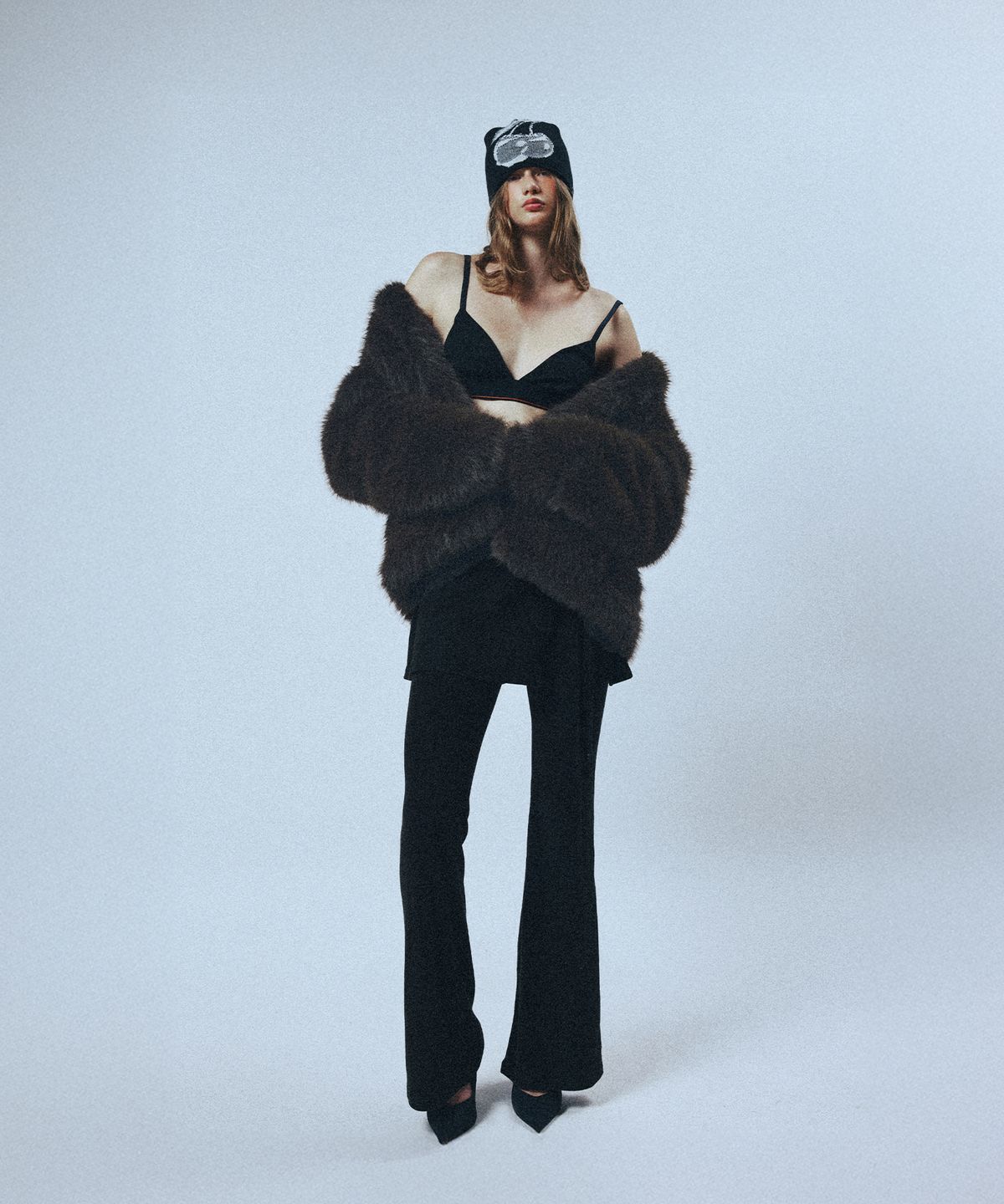 선데이후르츠마켓(SUNDAY FRUIT MARKET) SUNDAY FOXY FUR JACKET KHAKI