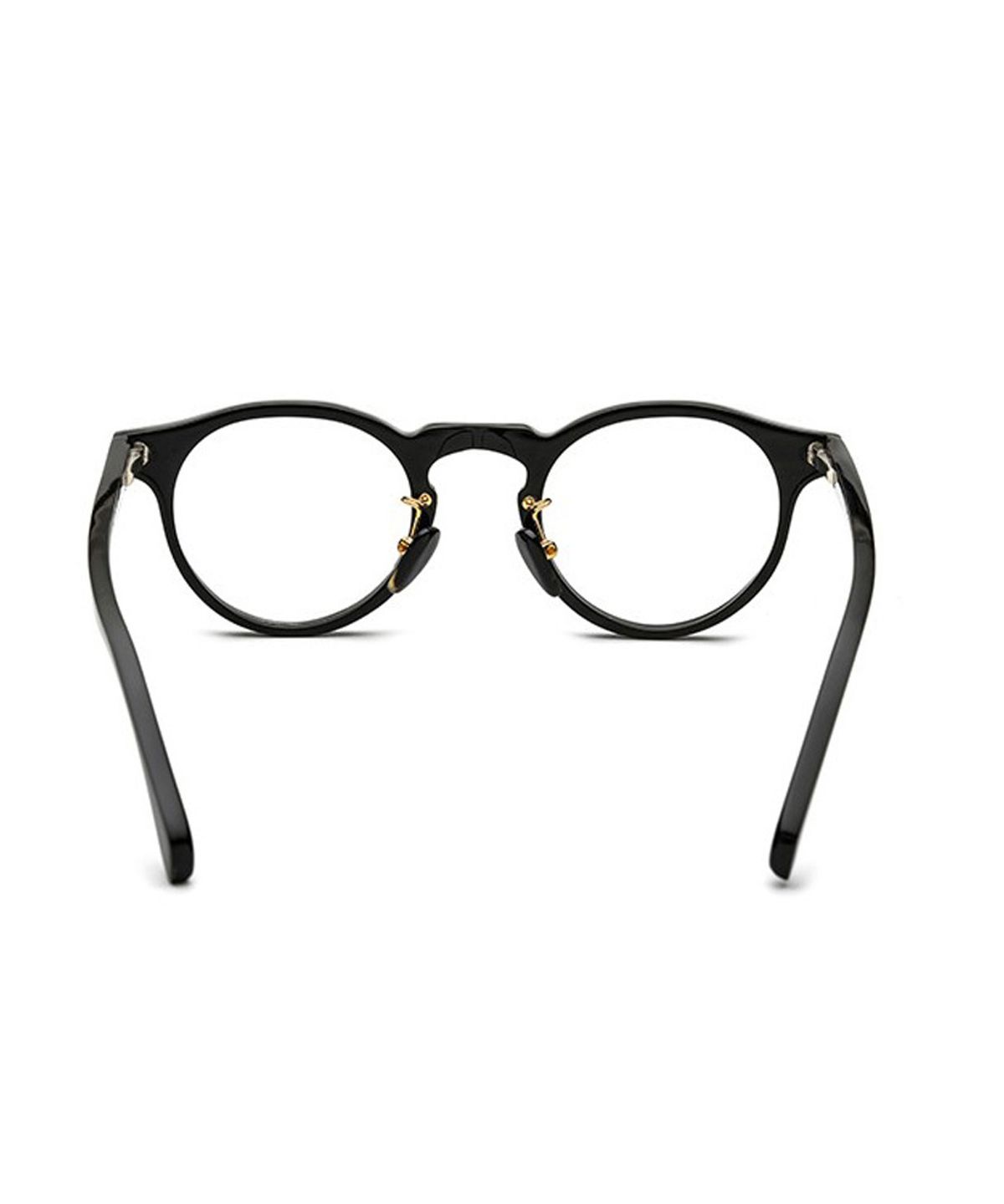링컨프레임(LINCOLNFRAME) 버팔로 뿔 라운드 아세테이트 안경테 BLACK