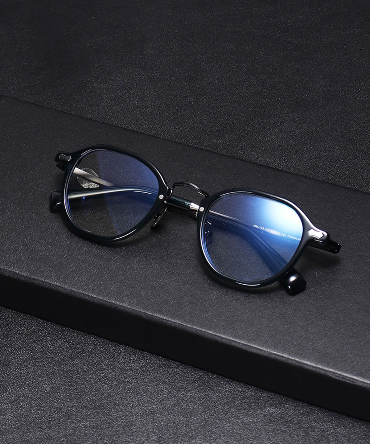 링컨프레임(LINCOLNFRAME) NM-143 퓨어티타늄 안경테 Blue green